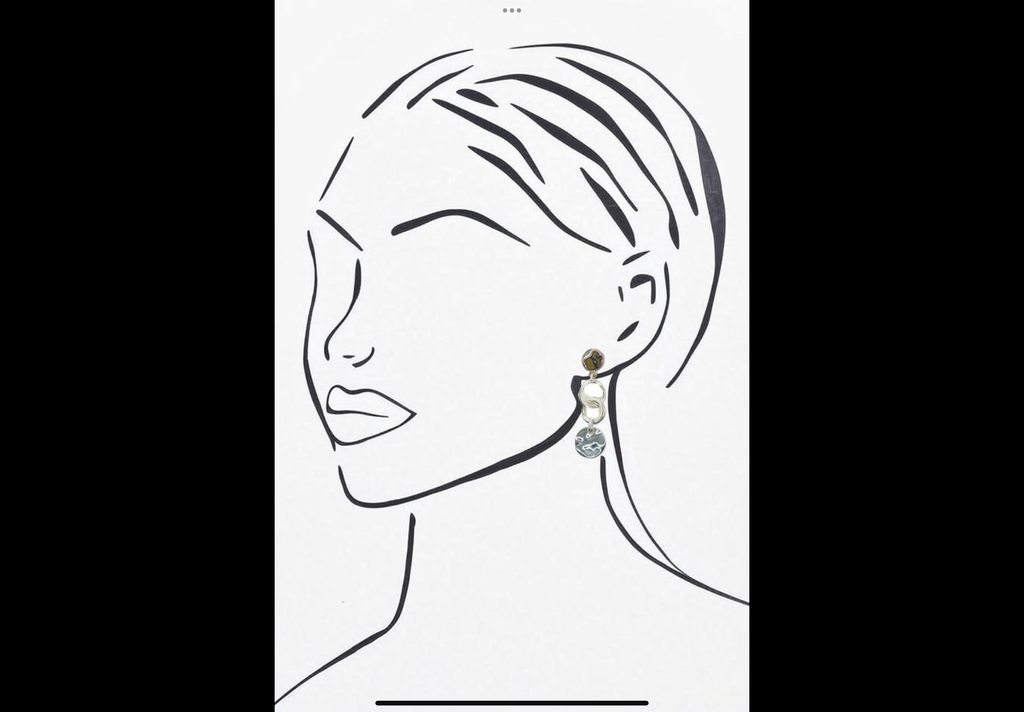 Blue Scarab Earrings RG170