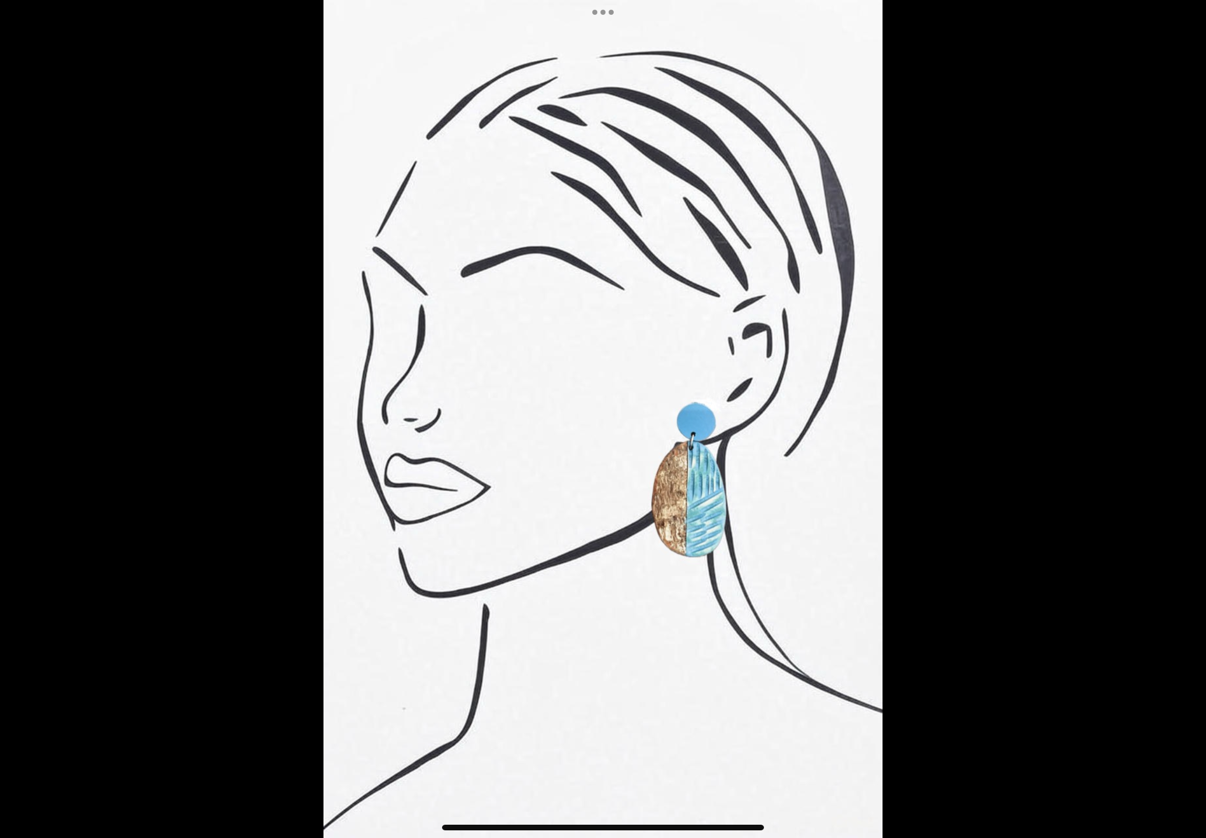Blue Scarab Earrings BS180