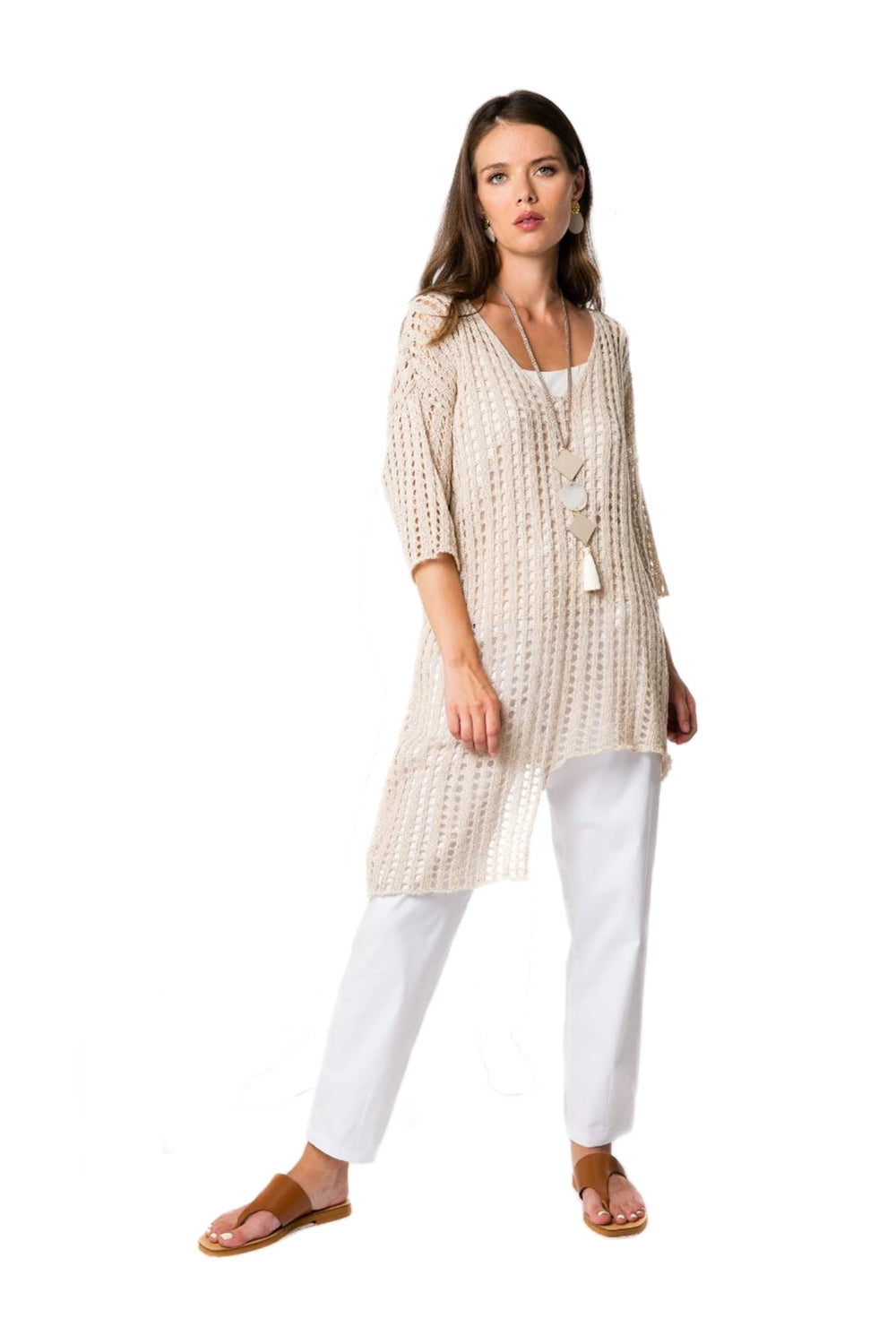 Eleria Cortes Knit Tunic Cardigan 123702