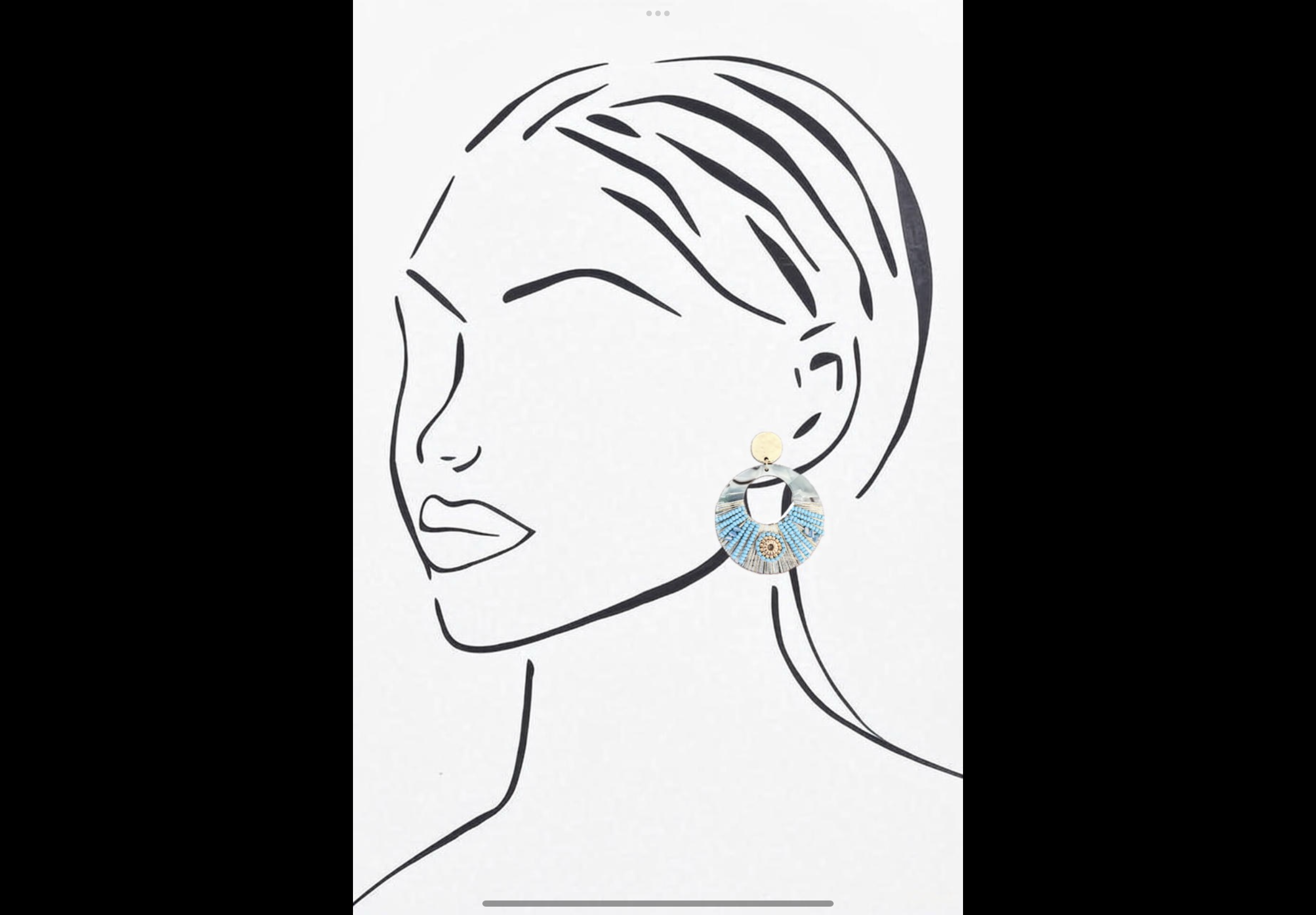 Blue Scarab Earrings E1801577