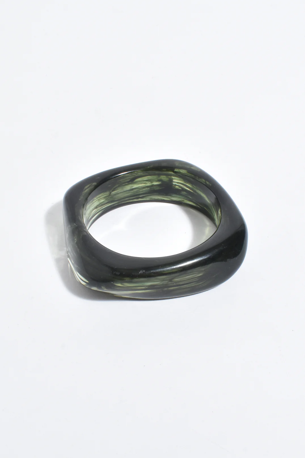 Adorne Resin Stacking Bangles - Dark Green ACD1640