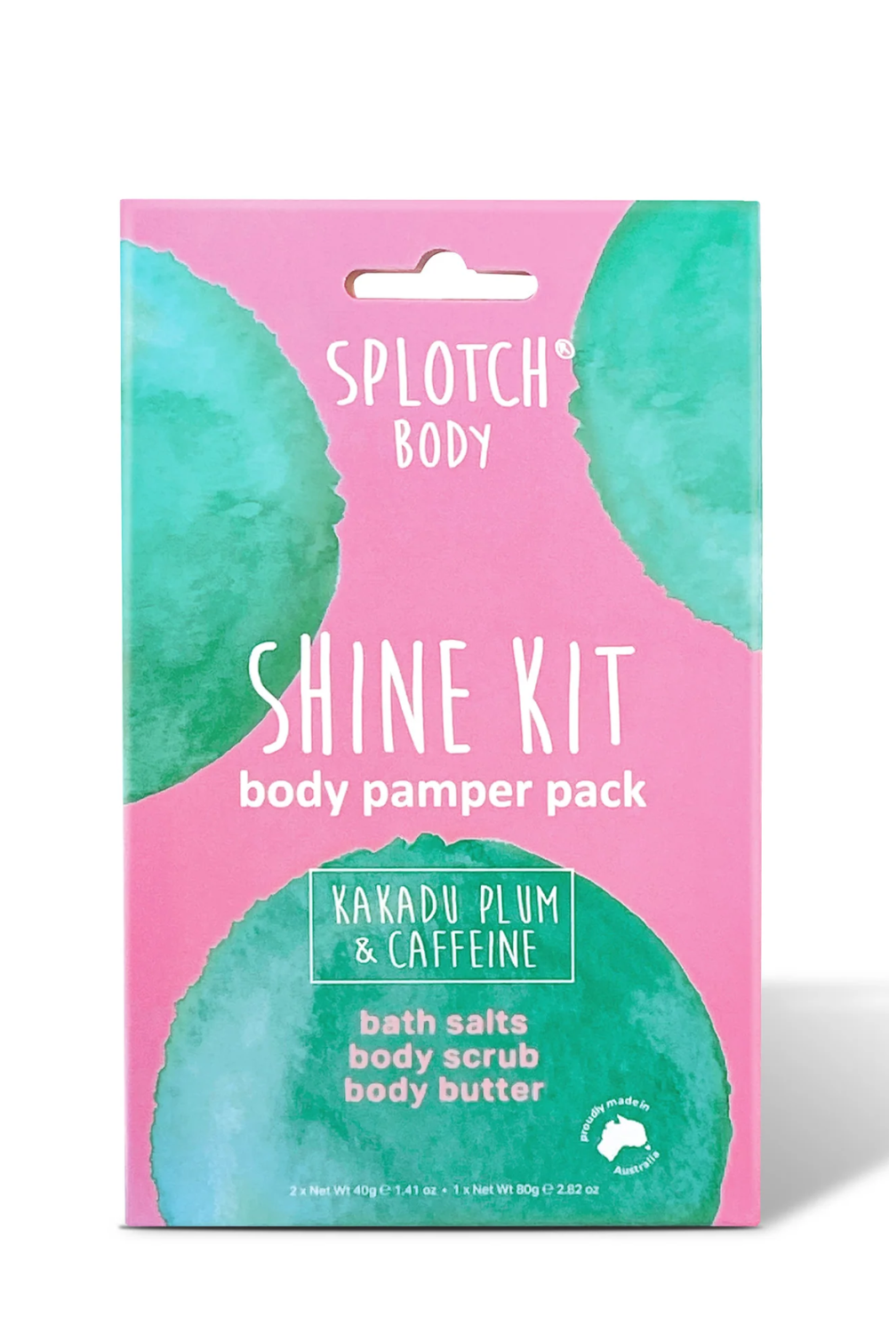 Splotch Body Kakadu Plum & Caffeine Shine Kit Body Pamper Pack