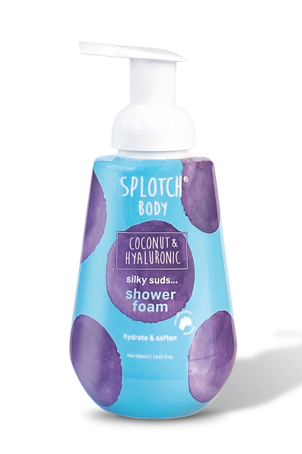 Splotch Body Coconut & Hyaluronic Silky Suds Shower Foam 500ml