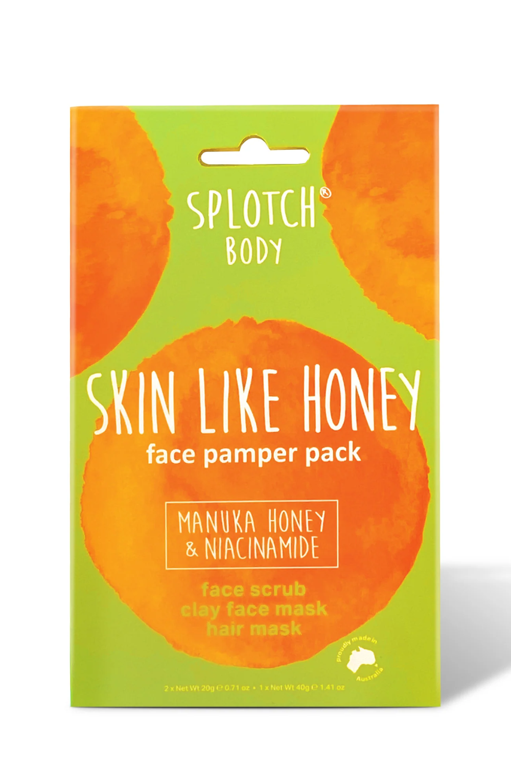 Splotch Body Manuka Honey & Niacinamide Skin Like Honey Face Pamper Pack