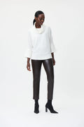 Joseph Ribkoff High-waisted Faux Leather Trousers Style 223196