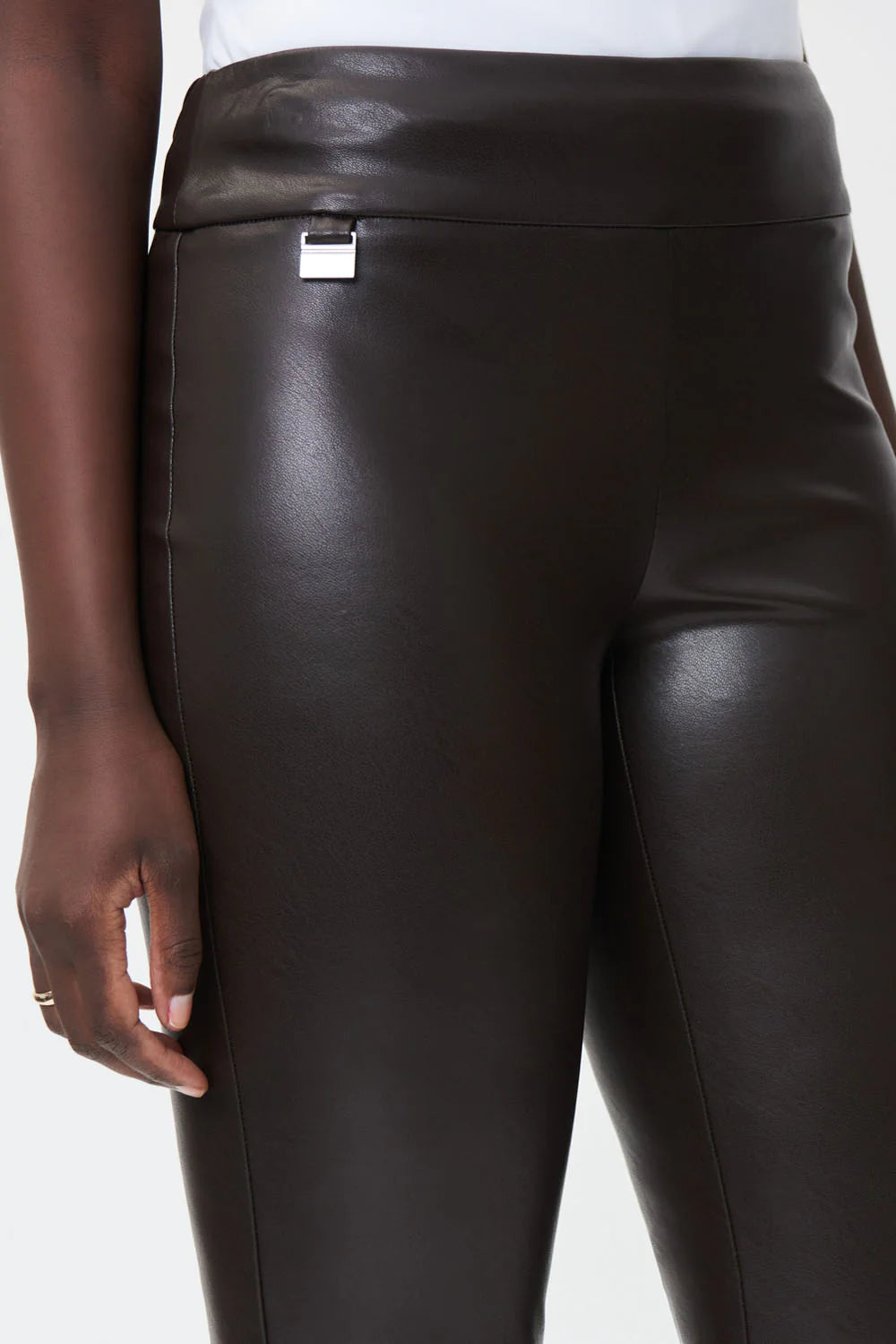 Joseph Ribkoff High-waisted Faux Leather Trousers Style 223196