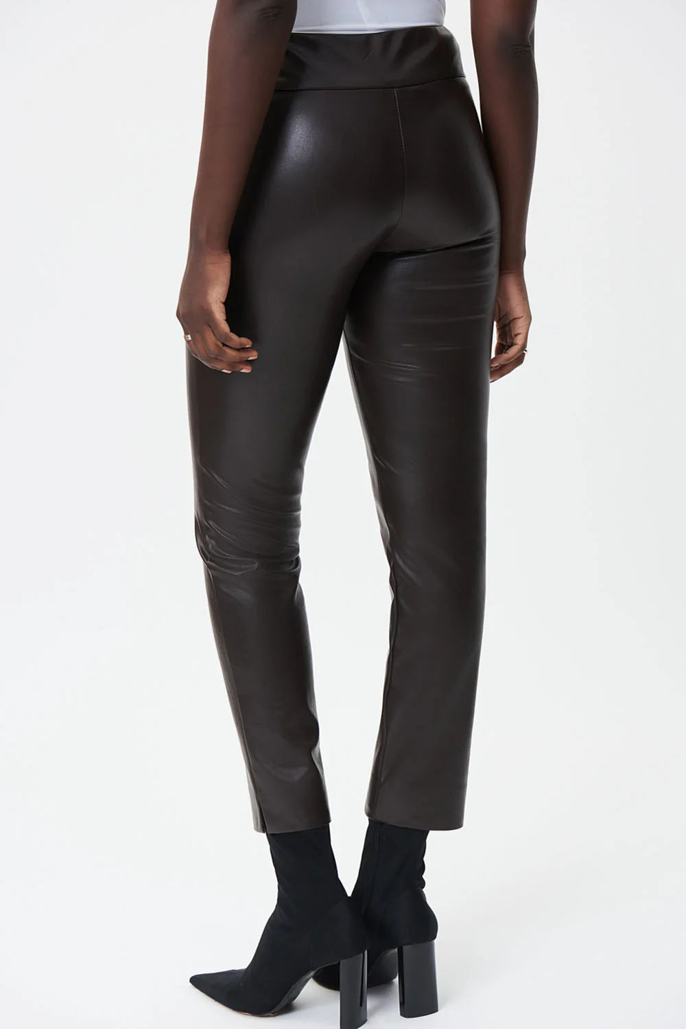 Joseph Ribkoff High-waisted Faux Leather Trousers Style 223196