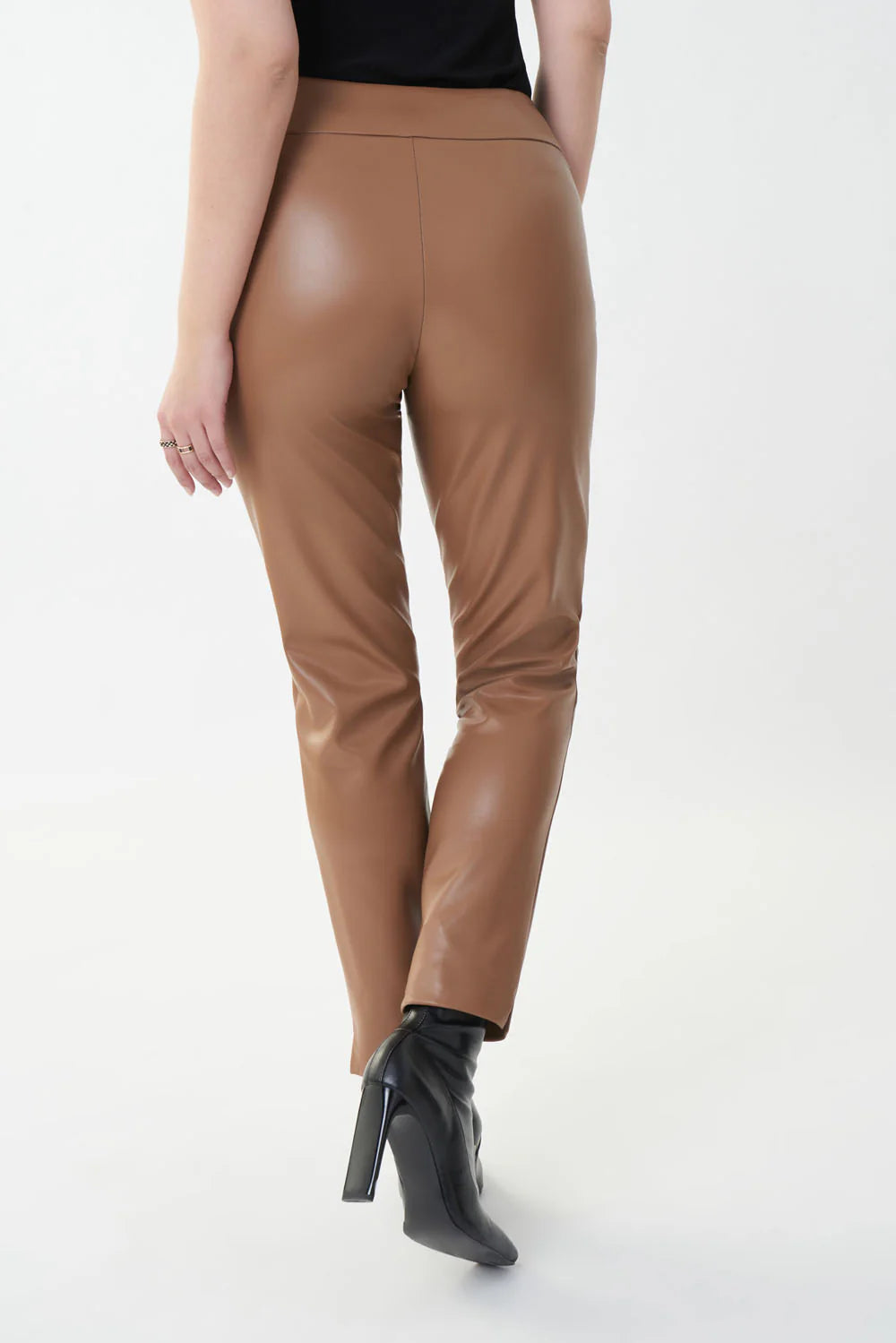 Joseph Ribkoff High-waisted Faux Leather Trousers Style 223196