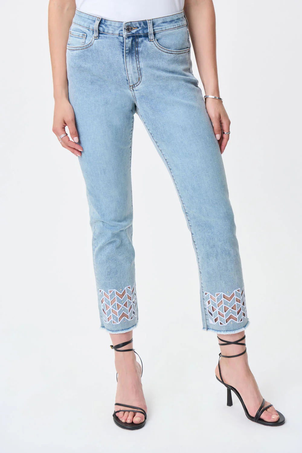 Joseph Ribkoff Cropped High-waisted Jeans 231923
