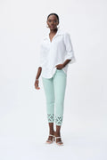 Joseph Ribkoff  Mint Slim Cropped Jeans 231960