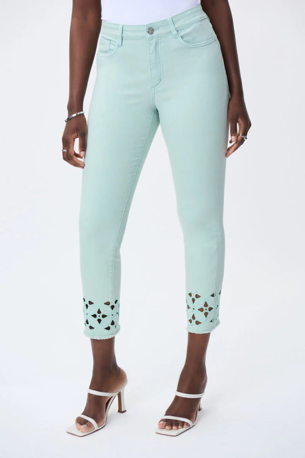 Joseph Ribkoff  Mint Slim Cropped Jeans 231960
