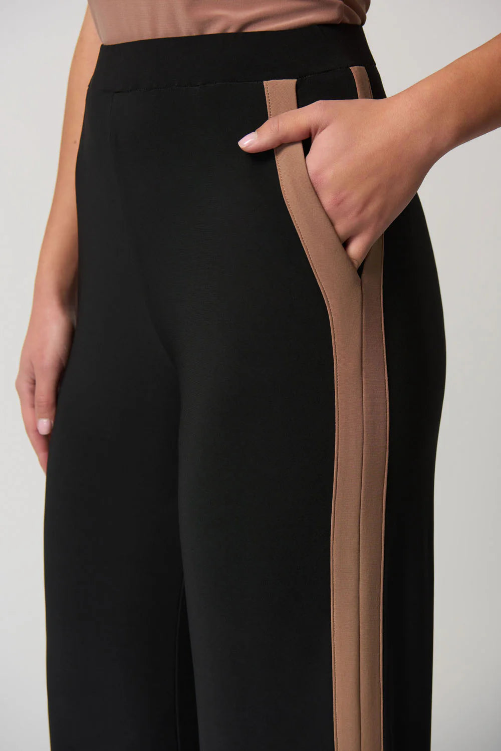 Joseph Ribkoff Colour-Block Wide-Leg Pants 233102