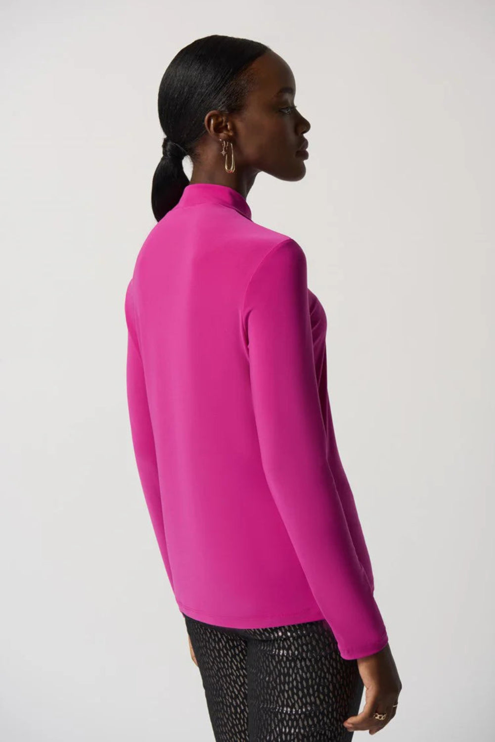 Joseph Ribkoff Long-Sleeve Bow Neck Top 233132