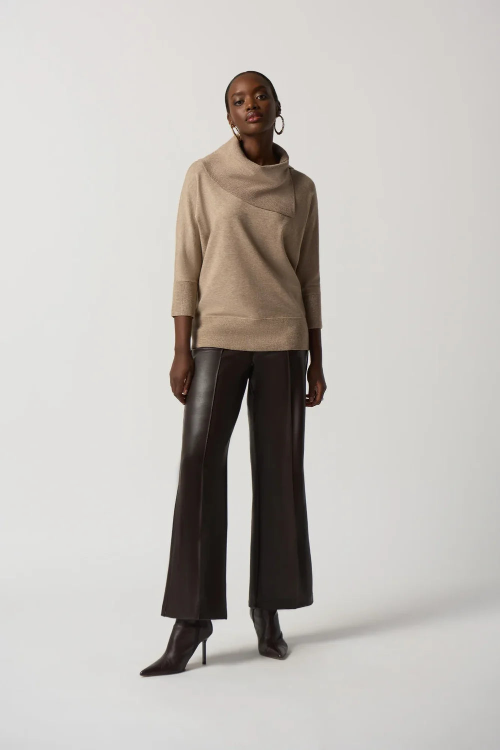 Joseph Ribkoff Asymmetrical Neckline Top 233955