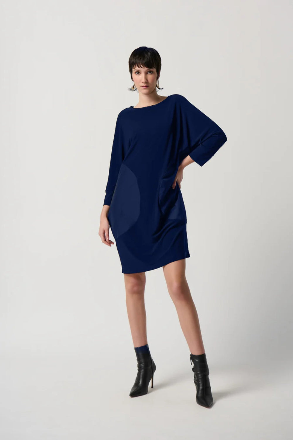 Joseph Ribkoff Midnight Blue Cocoon Dress Style 234159