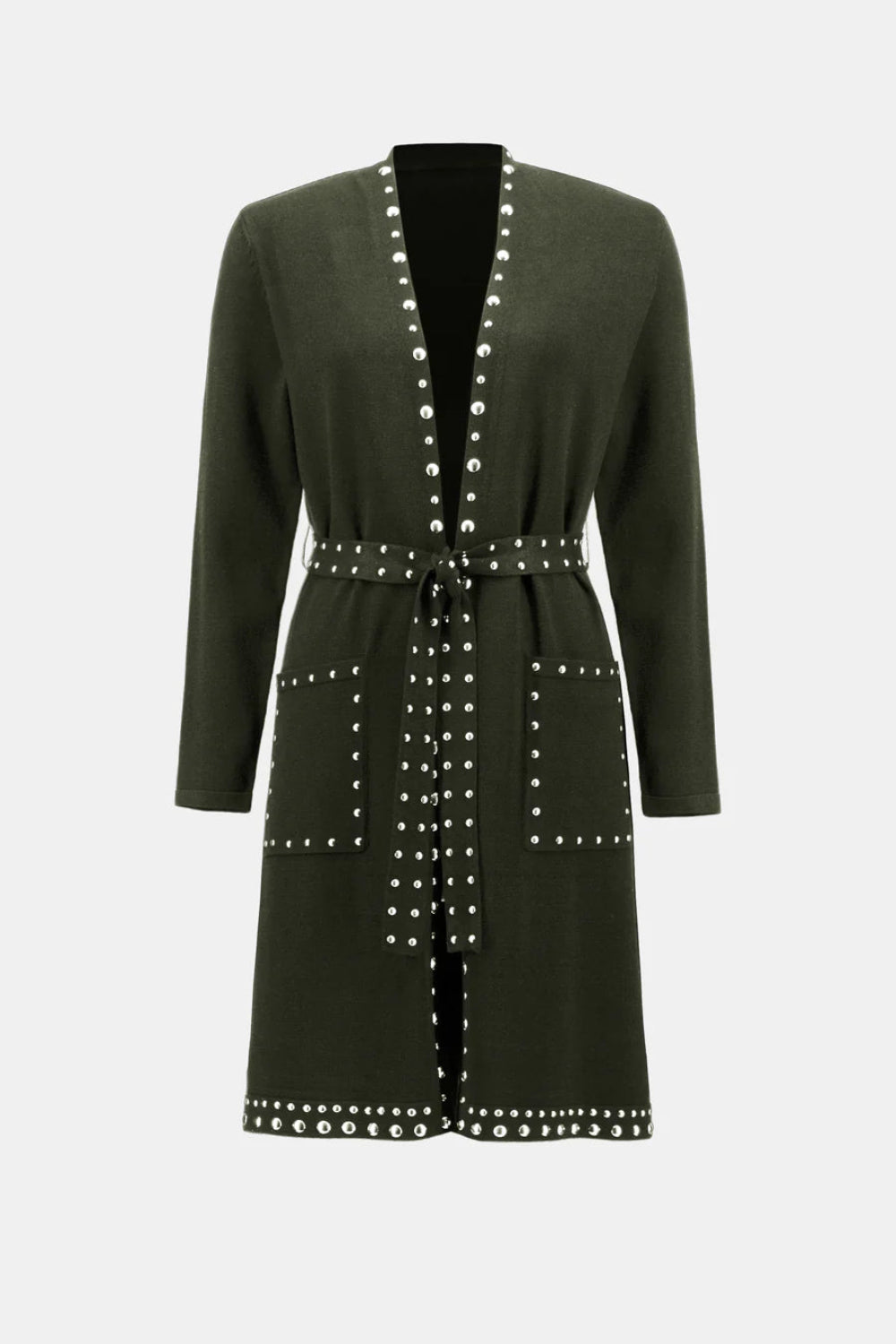 Joseph Ribkoff Sweater Knit Coat with V-Shape Neckline 234919F24