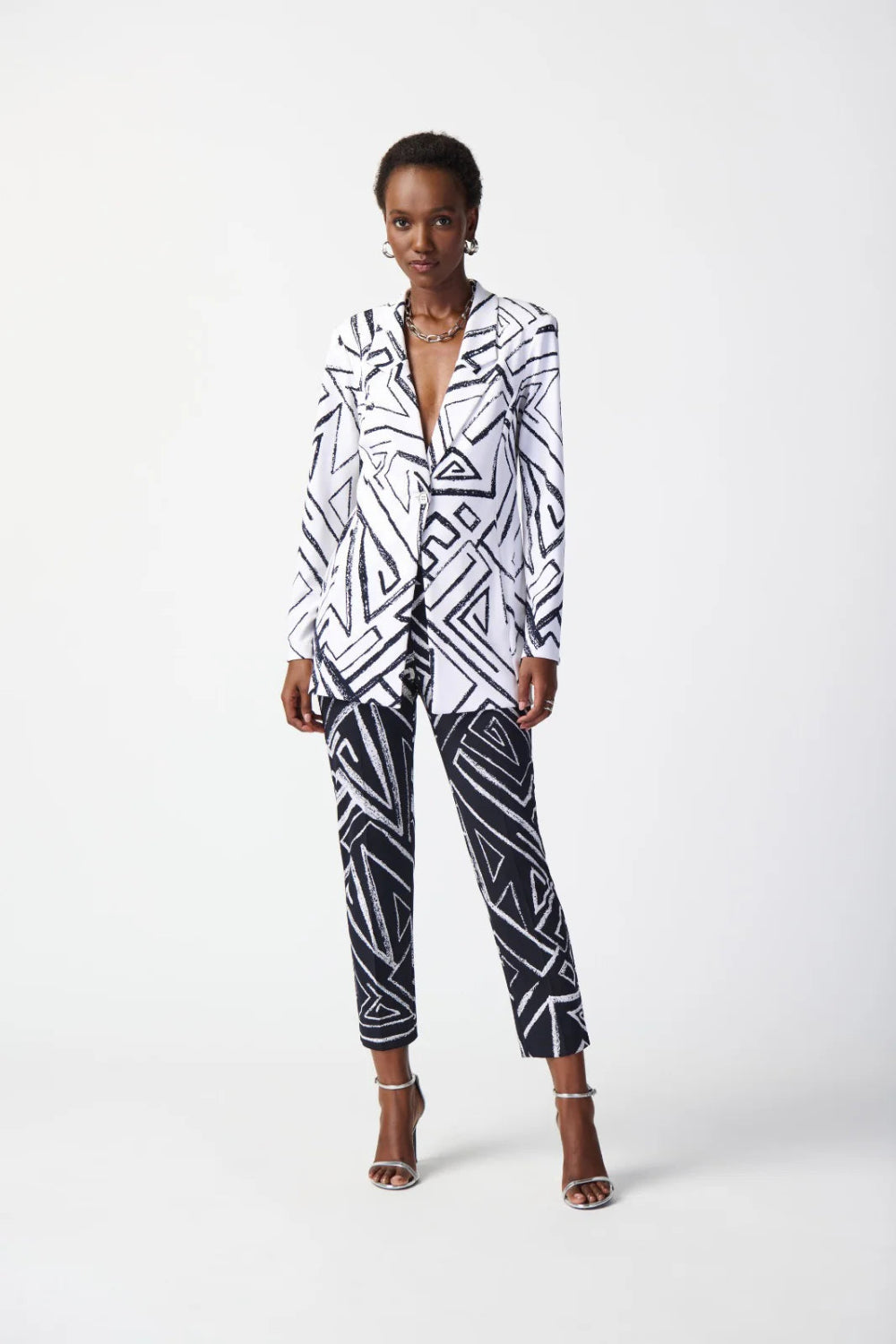 Joseph Ribkoff Abstract Print Blazer 241034