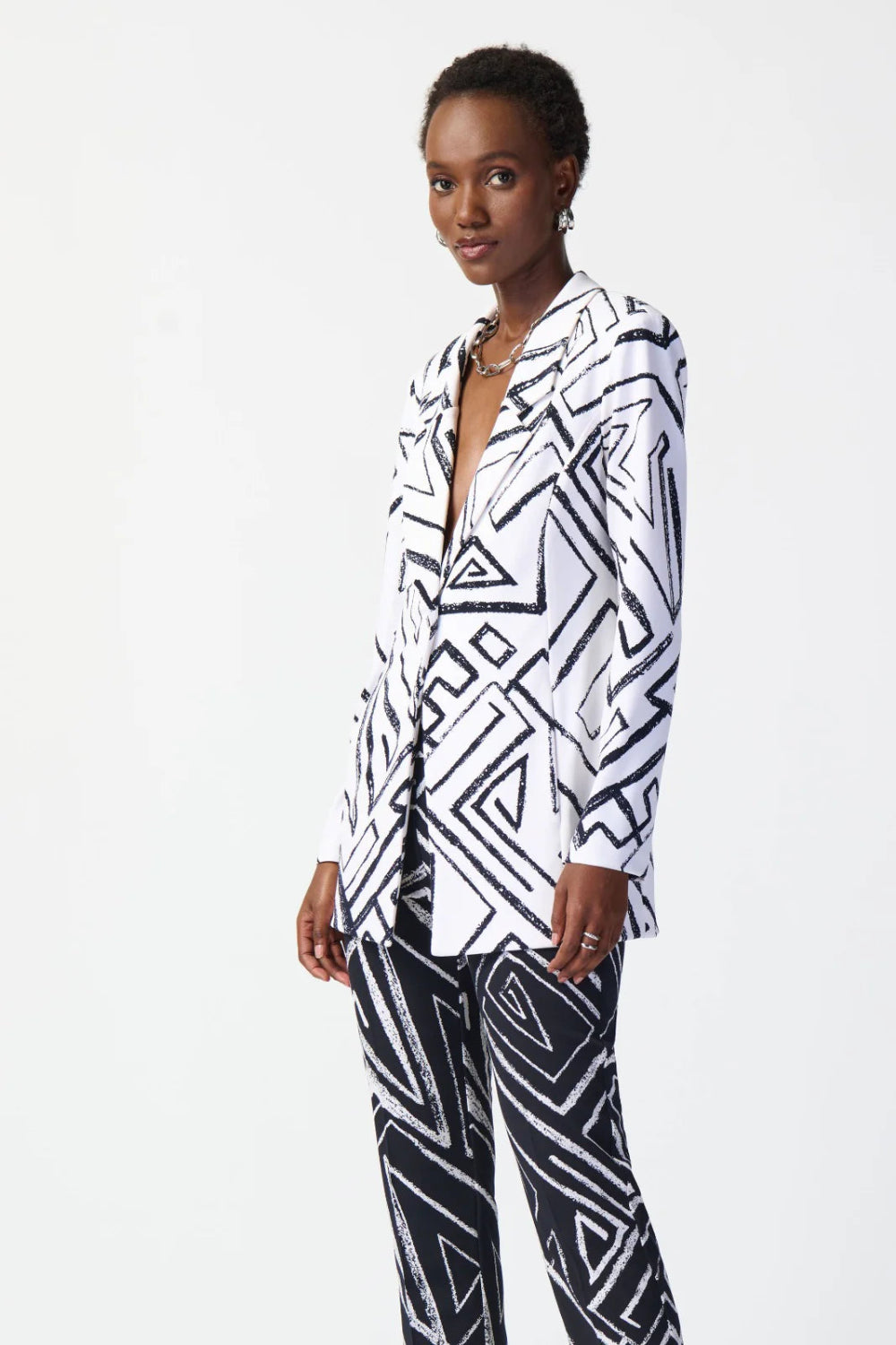 Joseph Ribkoff Abstract Print Blazer 241034