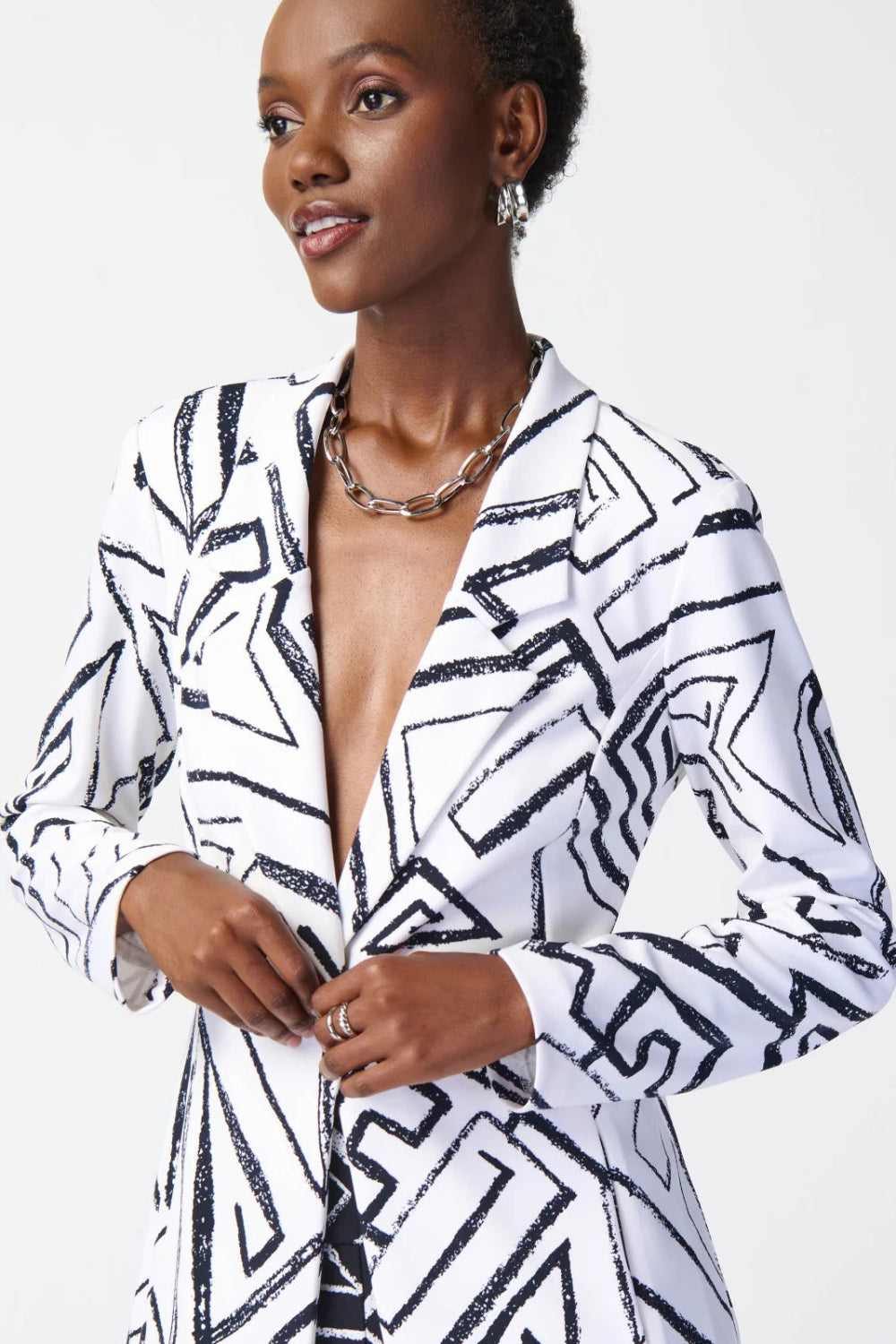 Joseph Ribkoff Abstract Print Blazer 241034