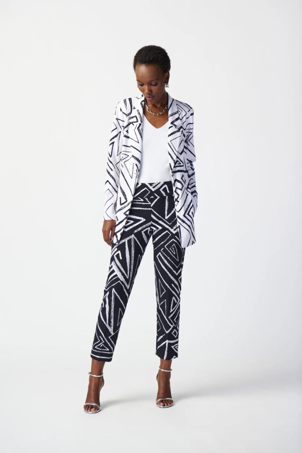 Joseph Ribkoff Abstract Print Blazer 241034
