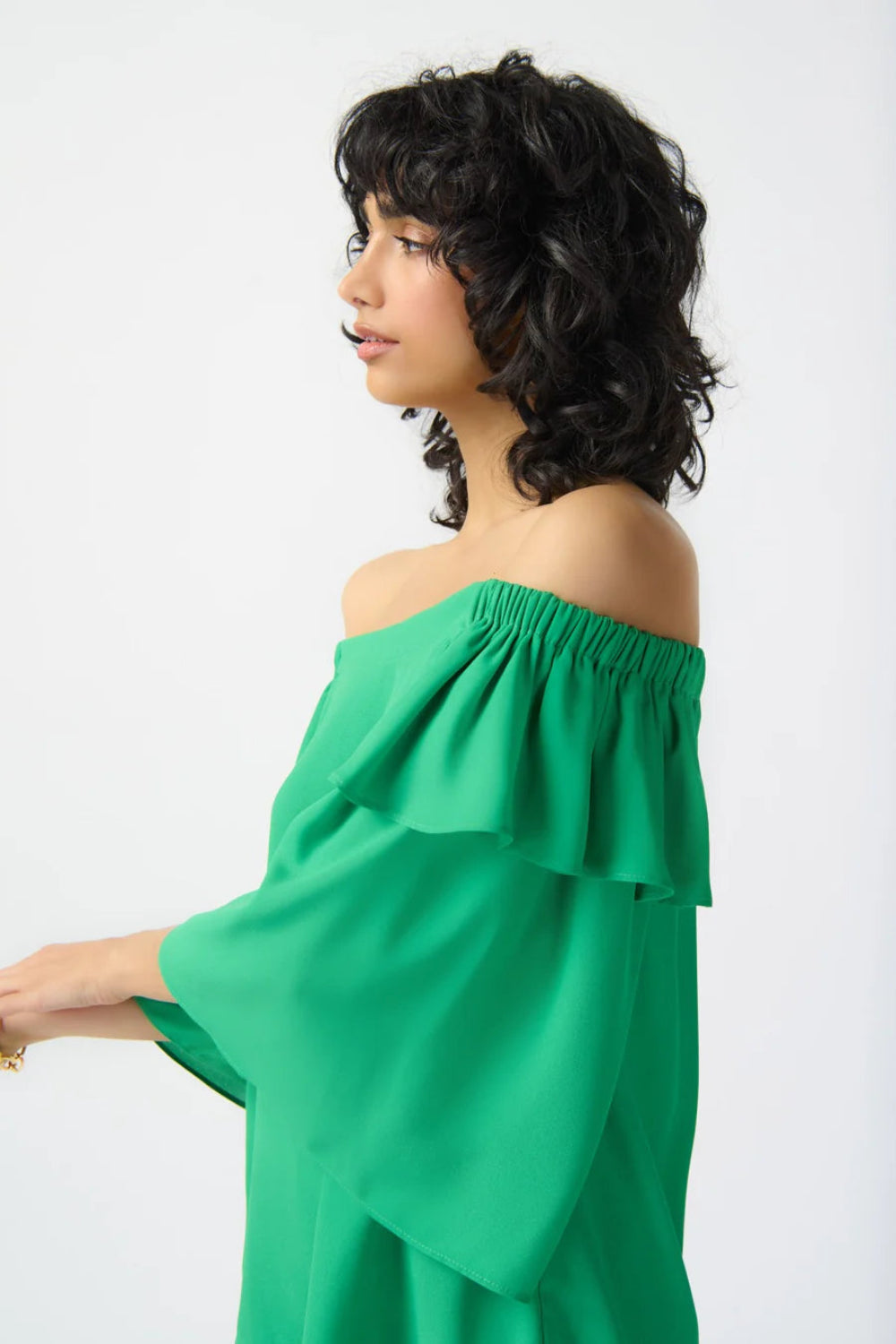 Joseph Ribkoff Off-shoulder Pullover With Flare Sleeves Top 241305