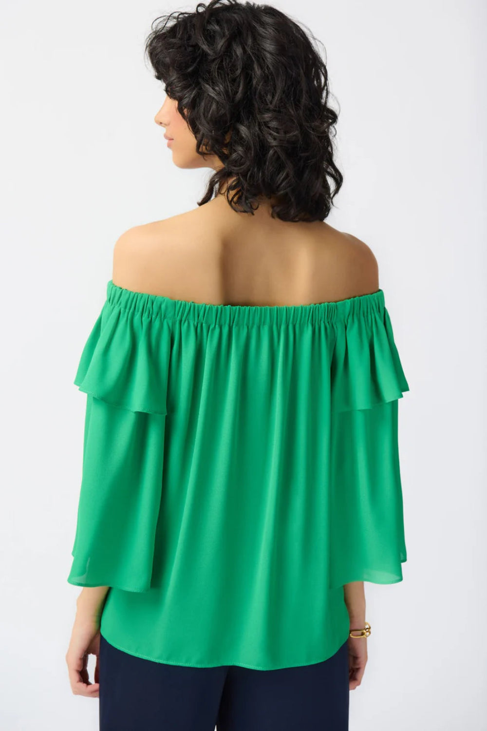 Joseph Ribkoff Off-shoulder Pullover With Flare Sleeves Top 241305