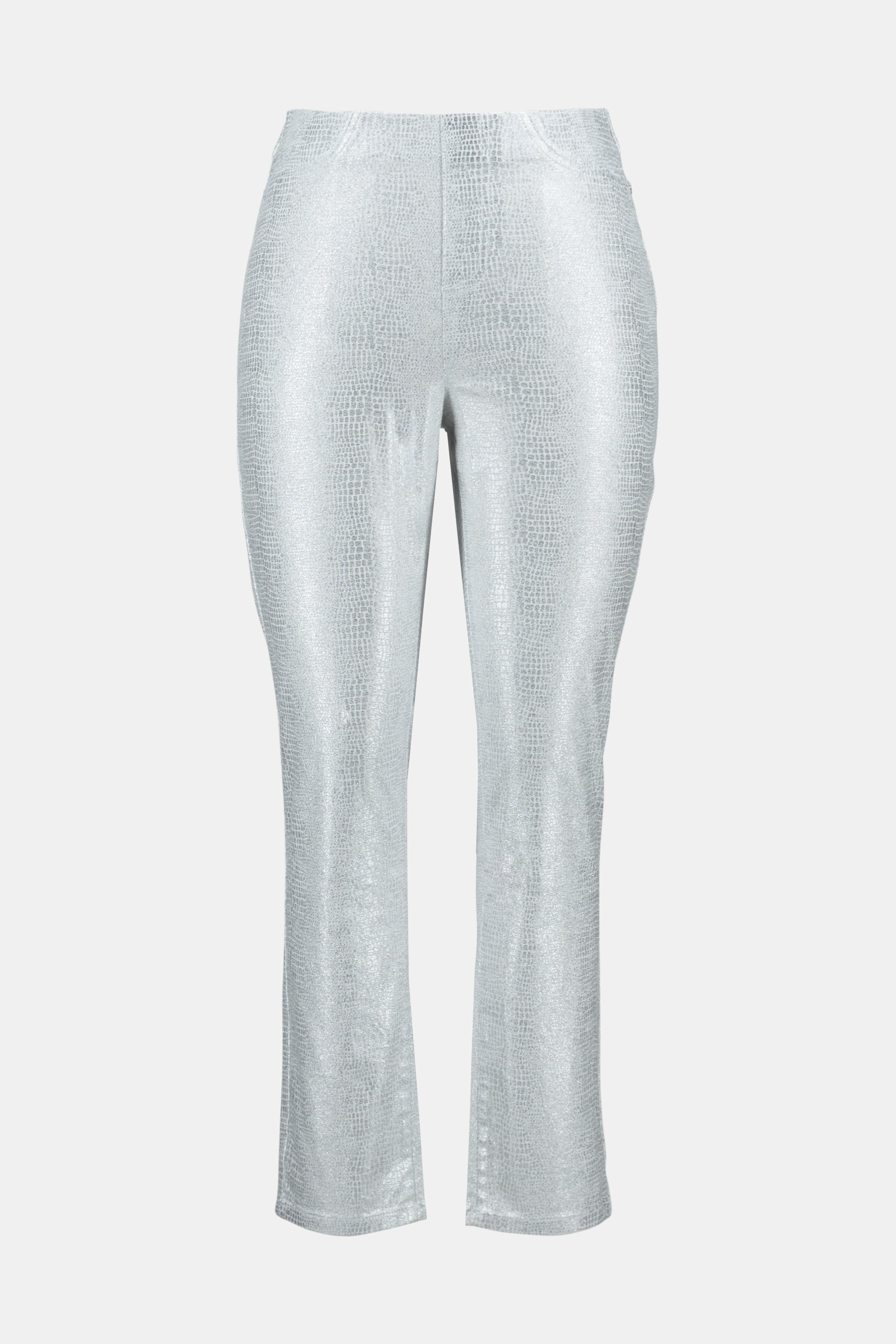 Joseph Ribkoff  Metallic Animal Print Pull-On Jeans 241932