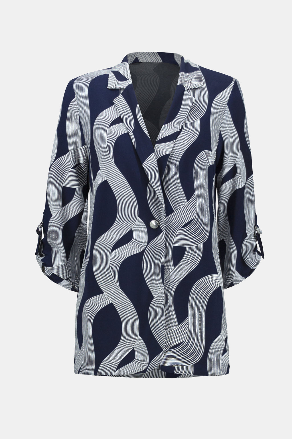 Joseph Ribkoff Abstract Print Longline Blazer 242198