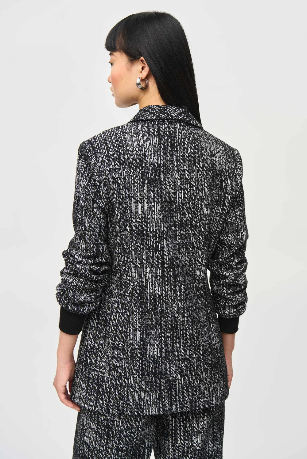 Joseph Ribkoff Tweed Knit Fitted Blazer 243053
