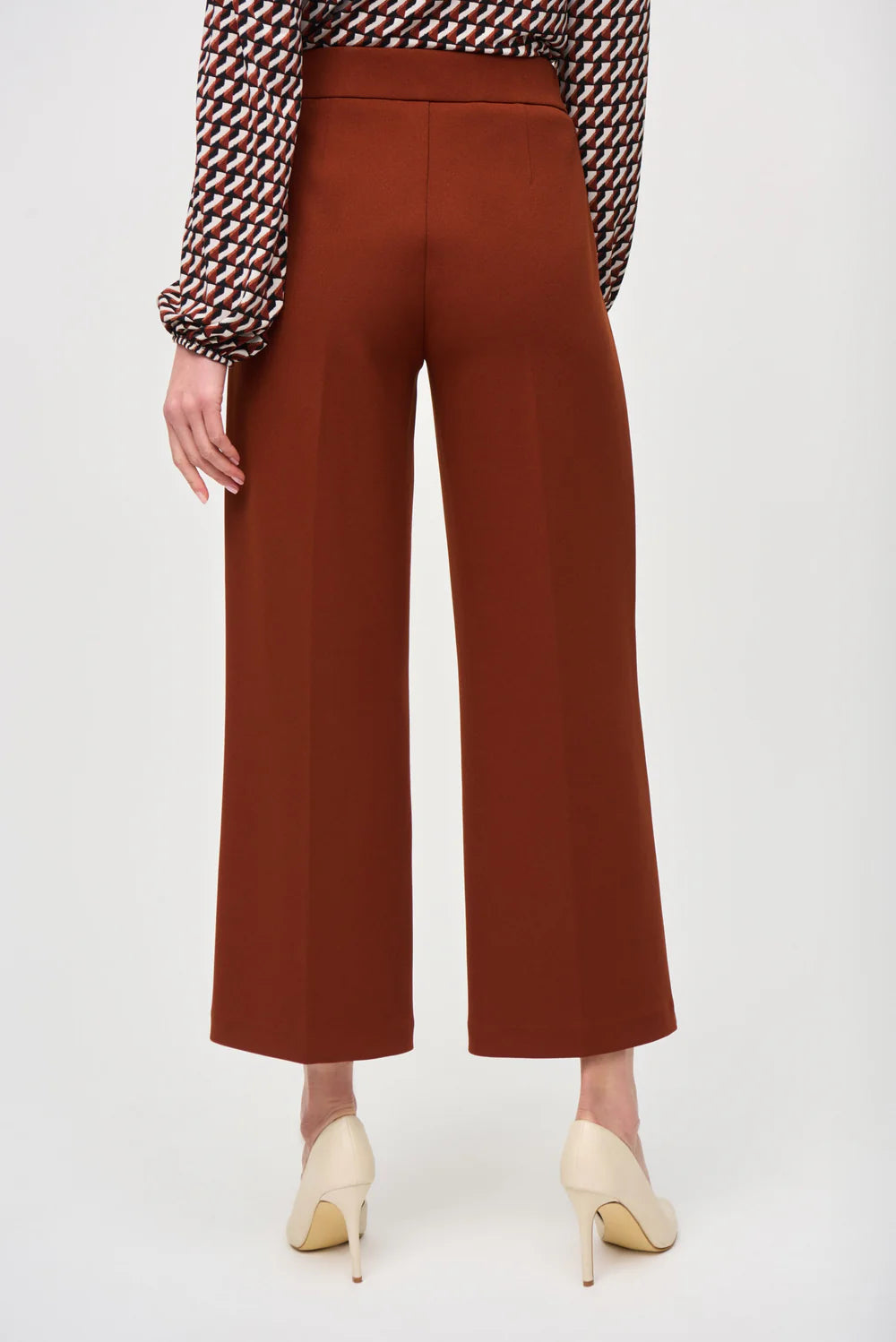 Joseph Ribkoff Wide-Leg Pull-On Cropped Pants 243055