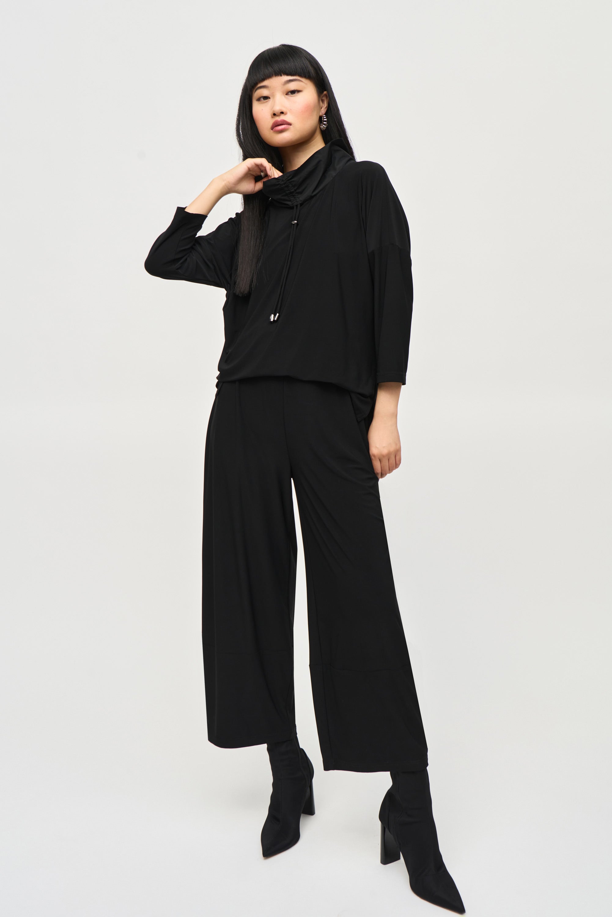 Joseph Ribkoff Silky Knit Cropped Jumpsuit 243137