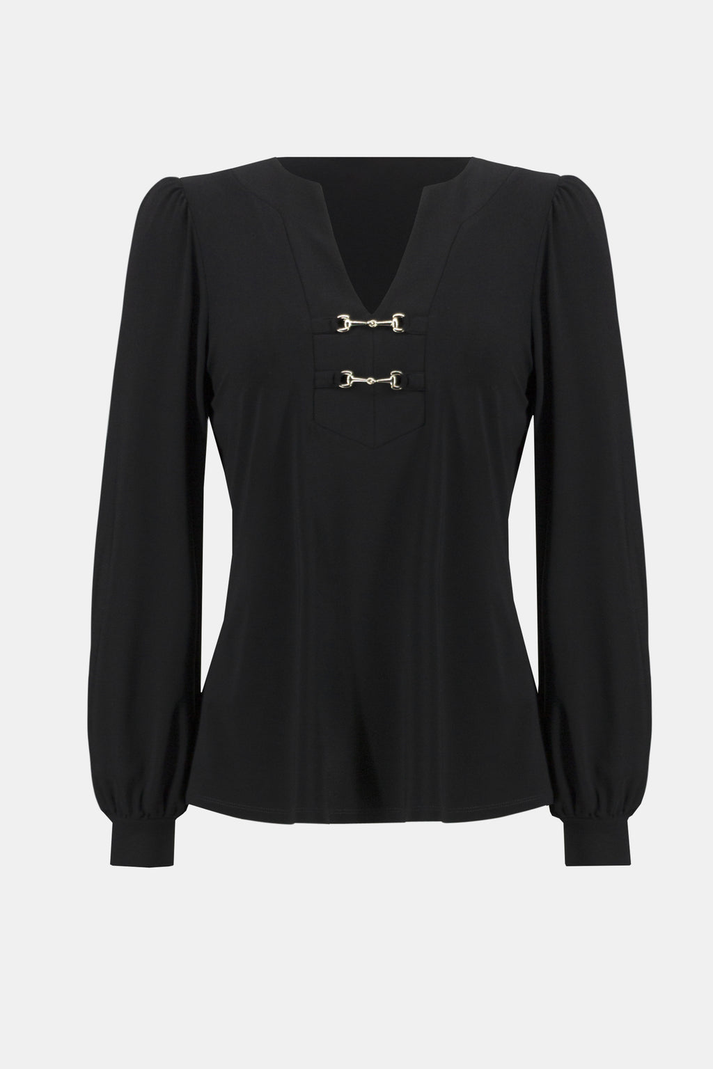 Joseph Ribkoff Metallic Puff Sleeve Blouse 243185