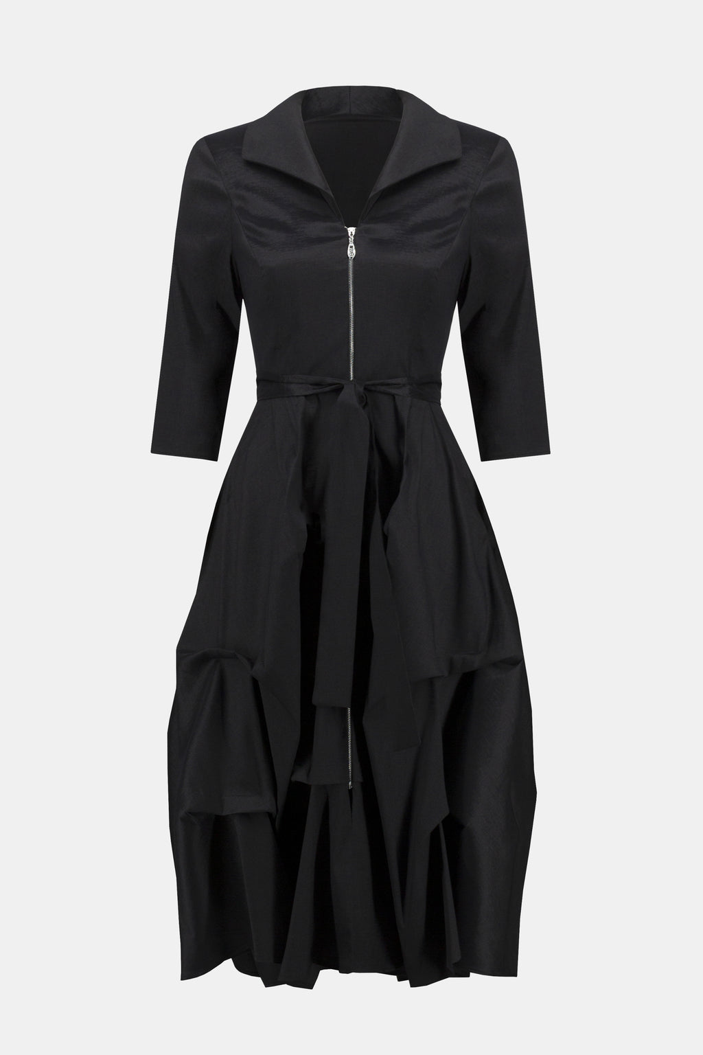 Joseph Ribkoff Cutaway Midi Ruffle Dress 243200