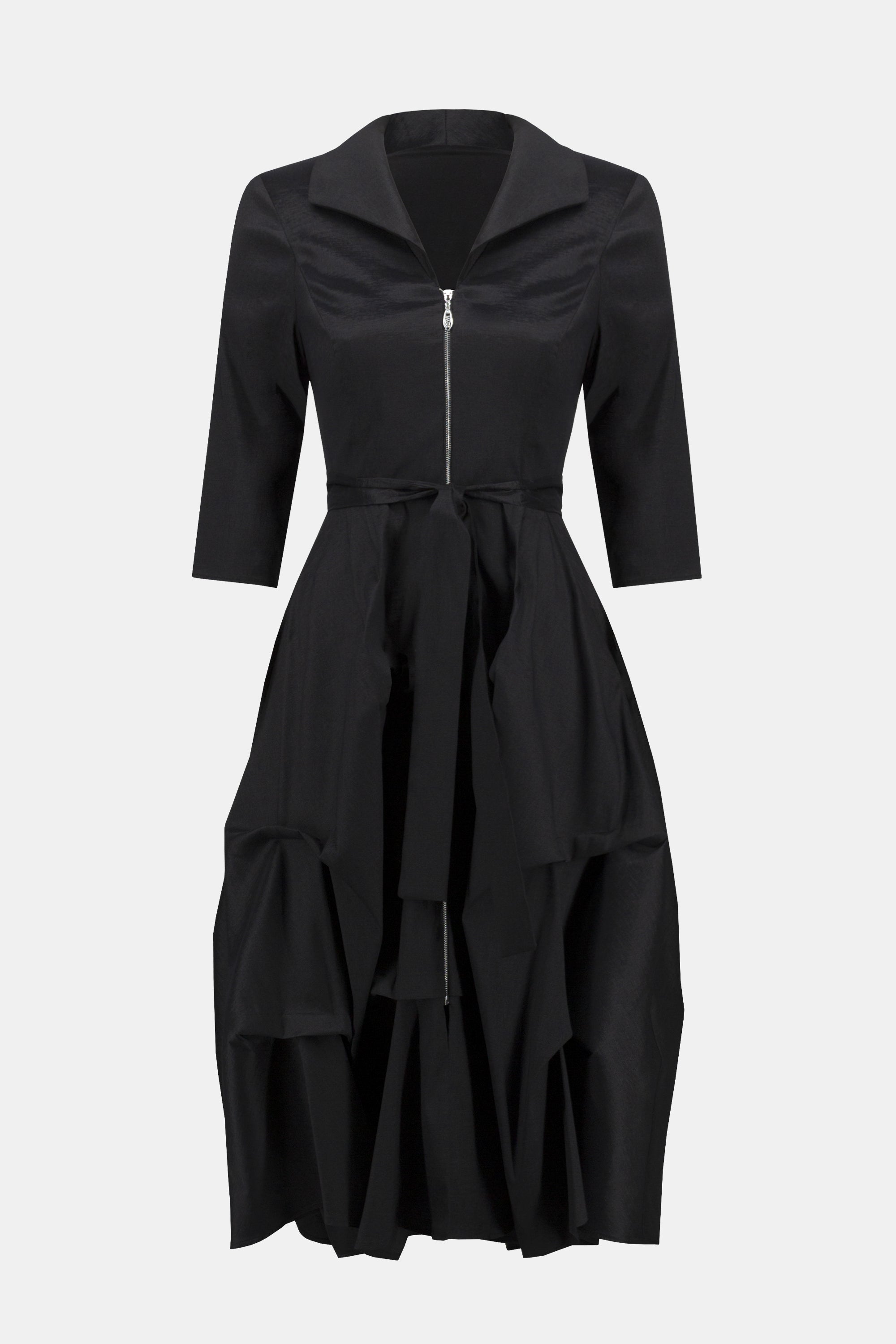 Joseph Ribkoff Cutaway Midi Ruffle Dress 243200