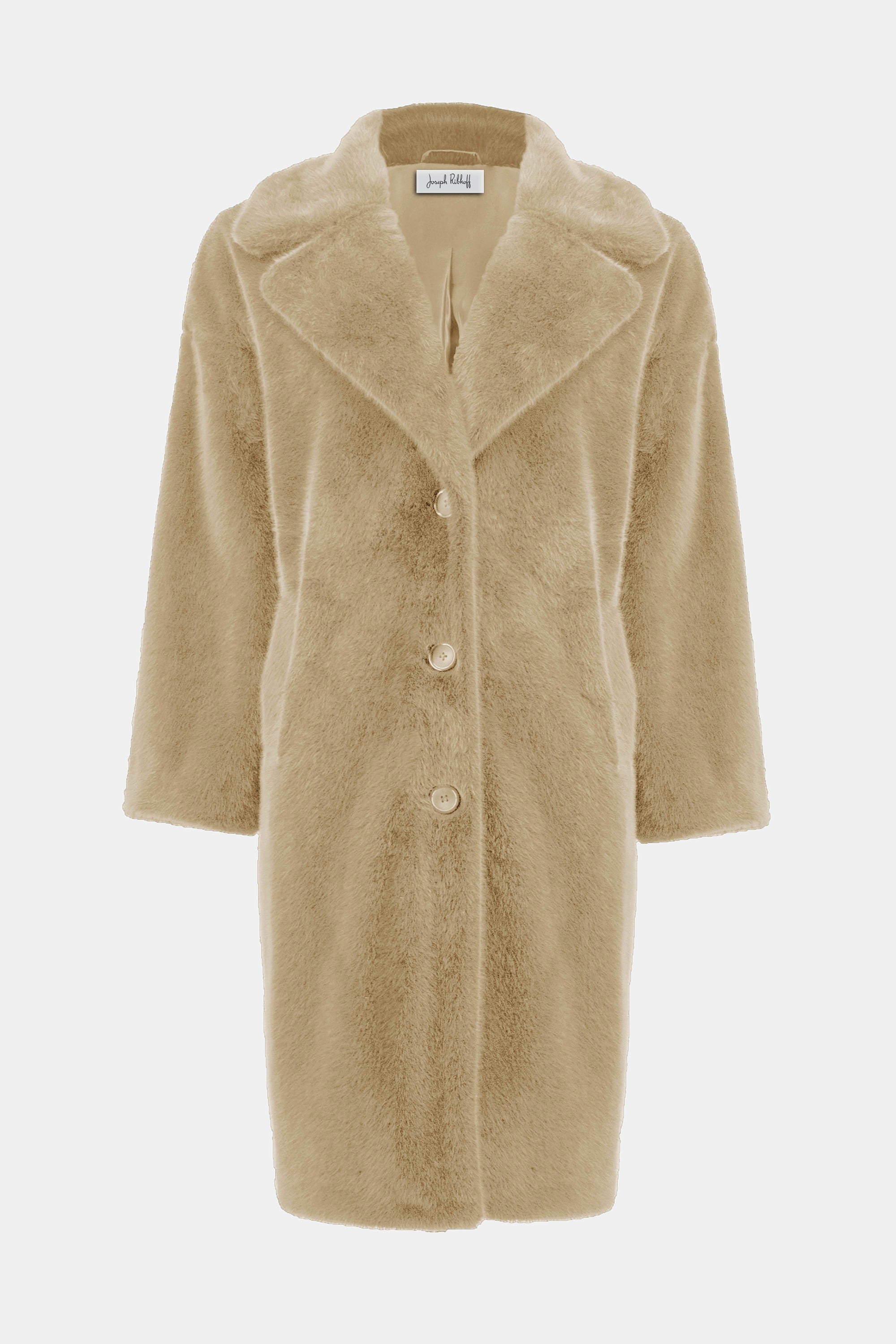 Joseph Ribkoff Faux Fur Straight Coat 243902