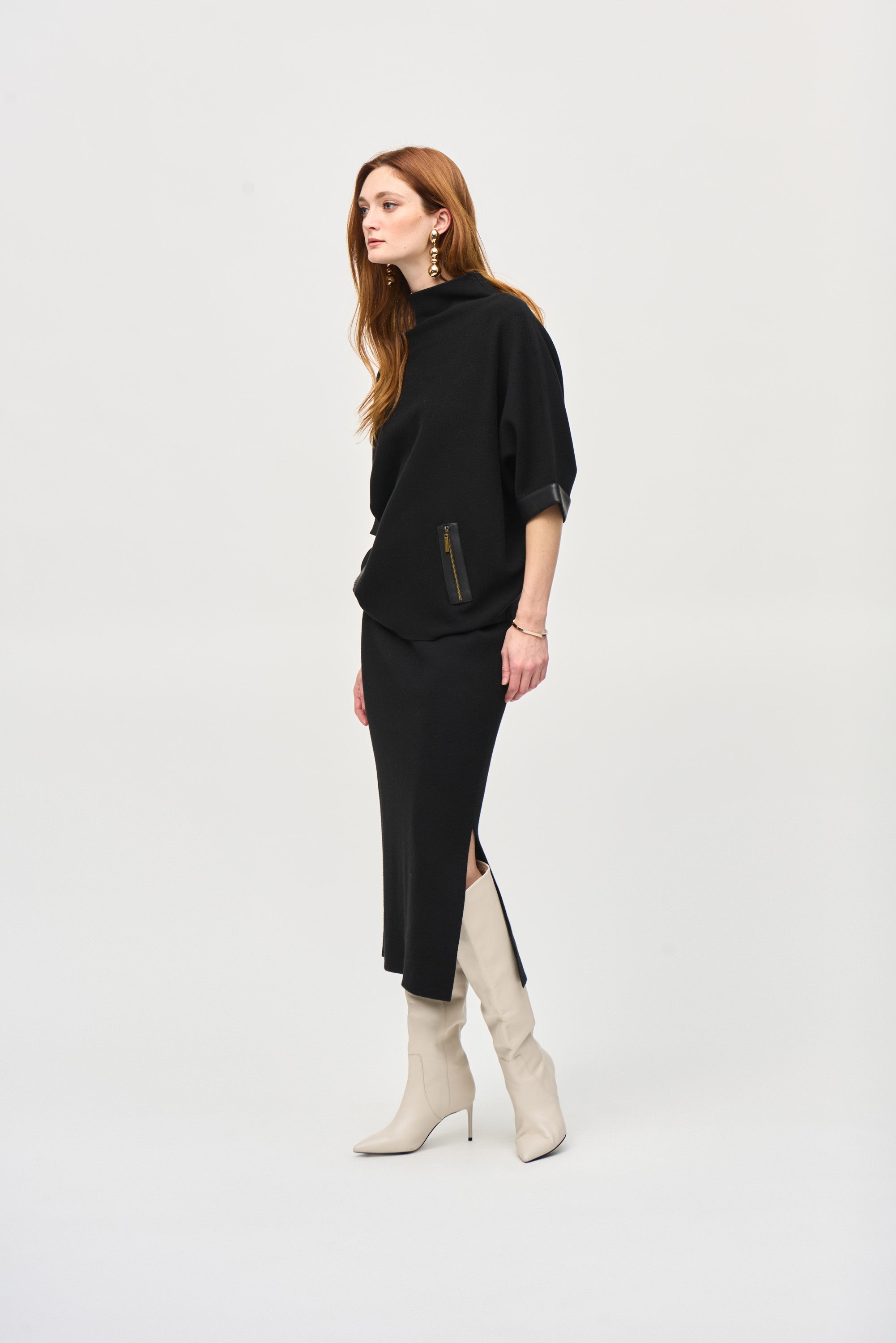 Joseph Ribkoff Sweater Knit Midi Skirt 243967S25