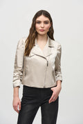 Joseph Ribkoff Moto Jacket With Zippers 244903