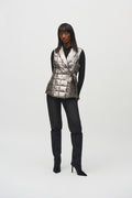 Joseph Ribkoff Pewter Quilted Puffer Vest 244908
