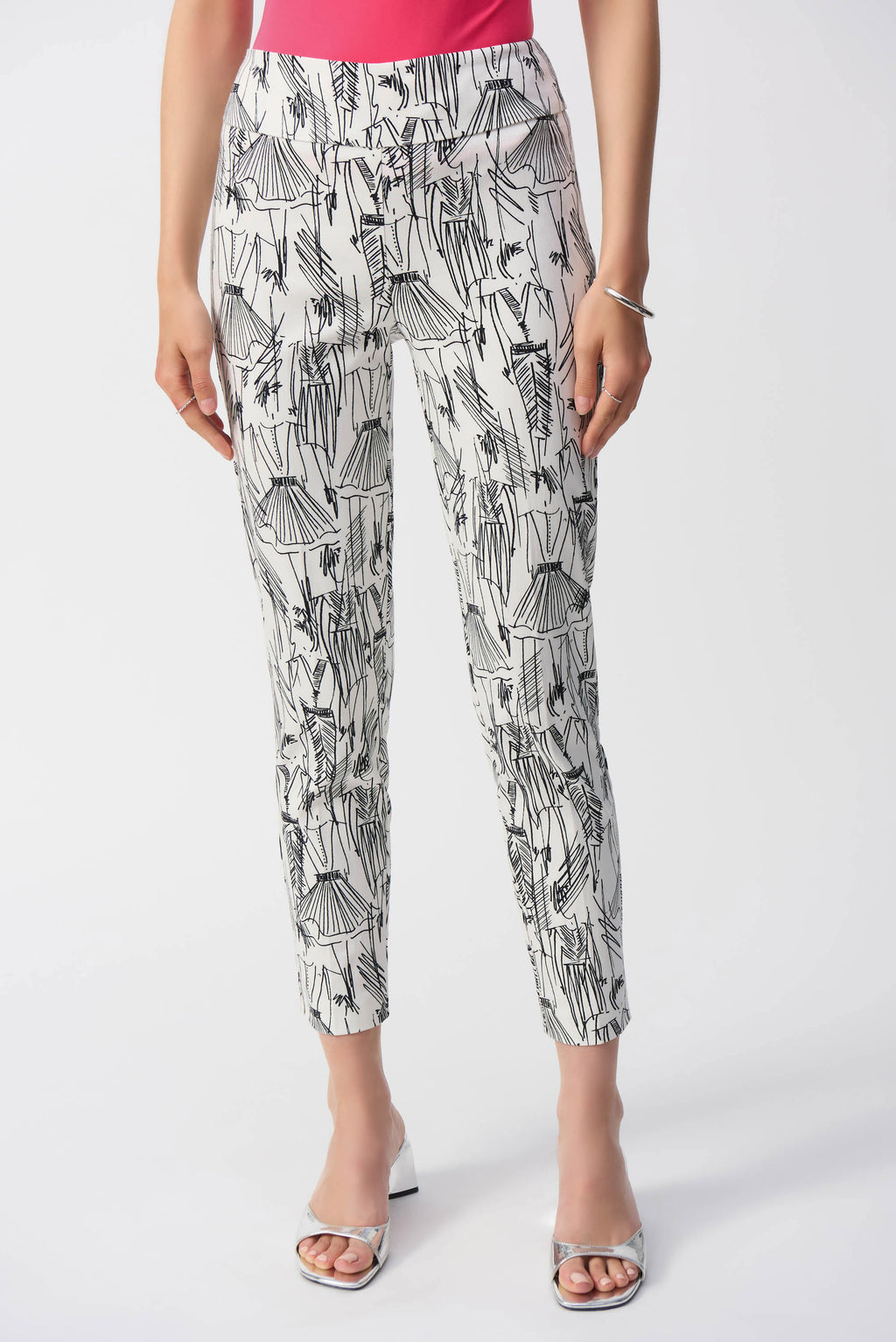 Joseph Ribkoff Millennium Conversational Print Slim Fit Pants 251002