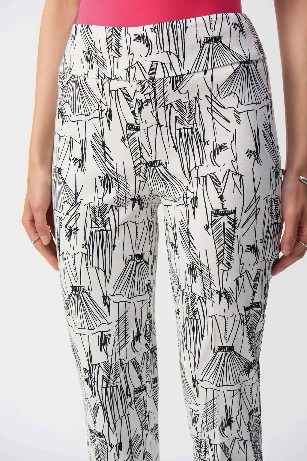 Joseph Ribkoff Millennium Conversational Print Slim Fit Pants 251002