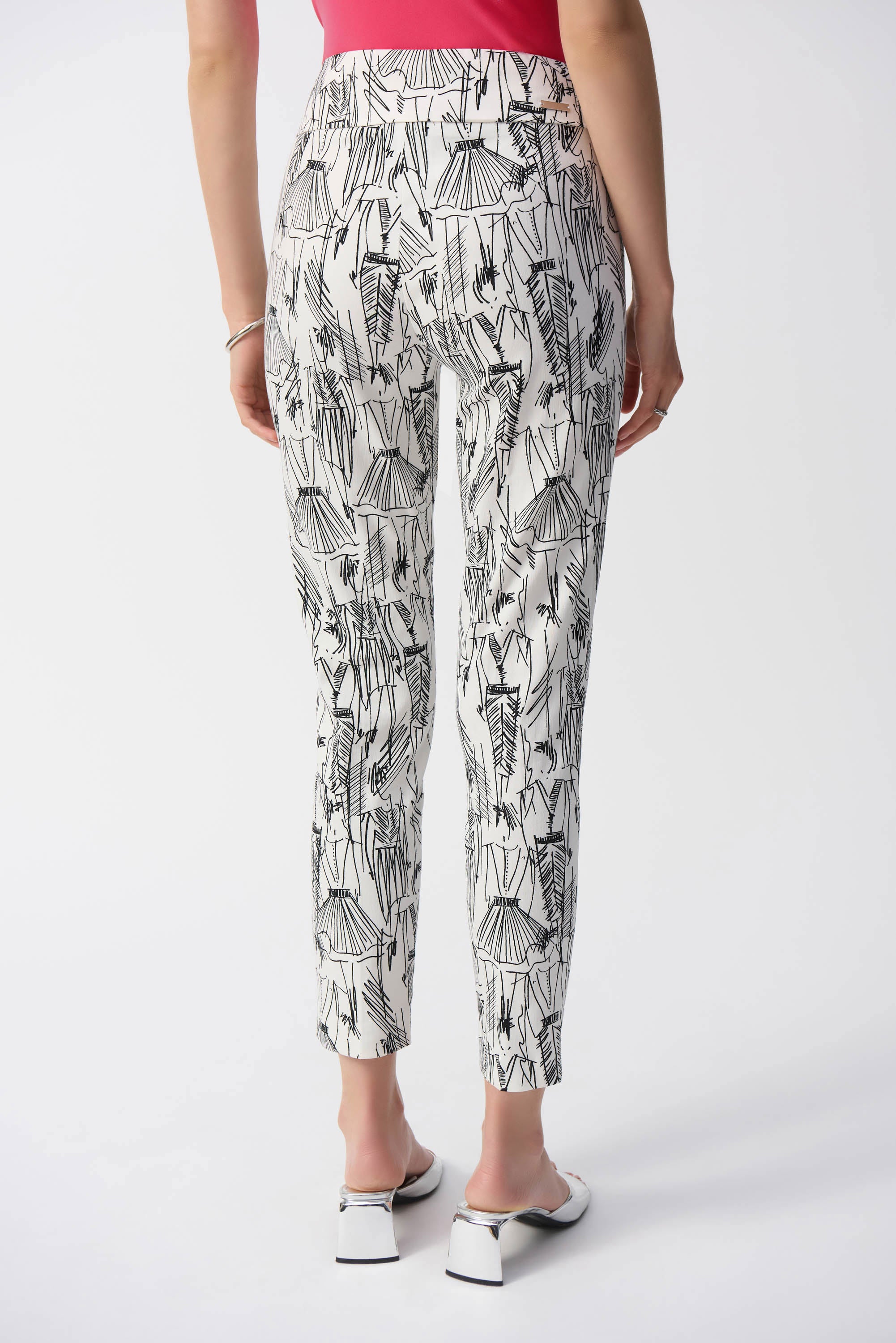 Joseph Ribkoff Millennium Conversational Print Slim Fit Pants 251002