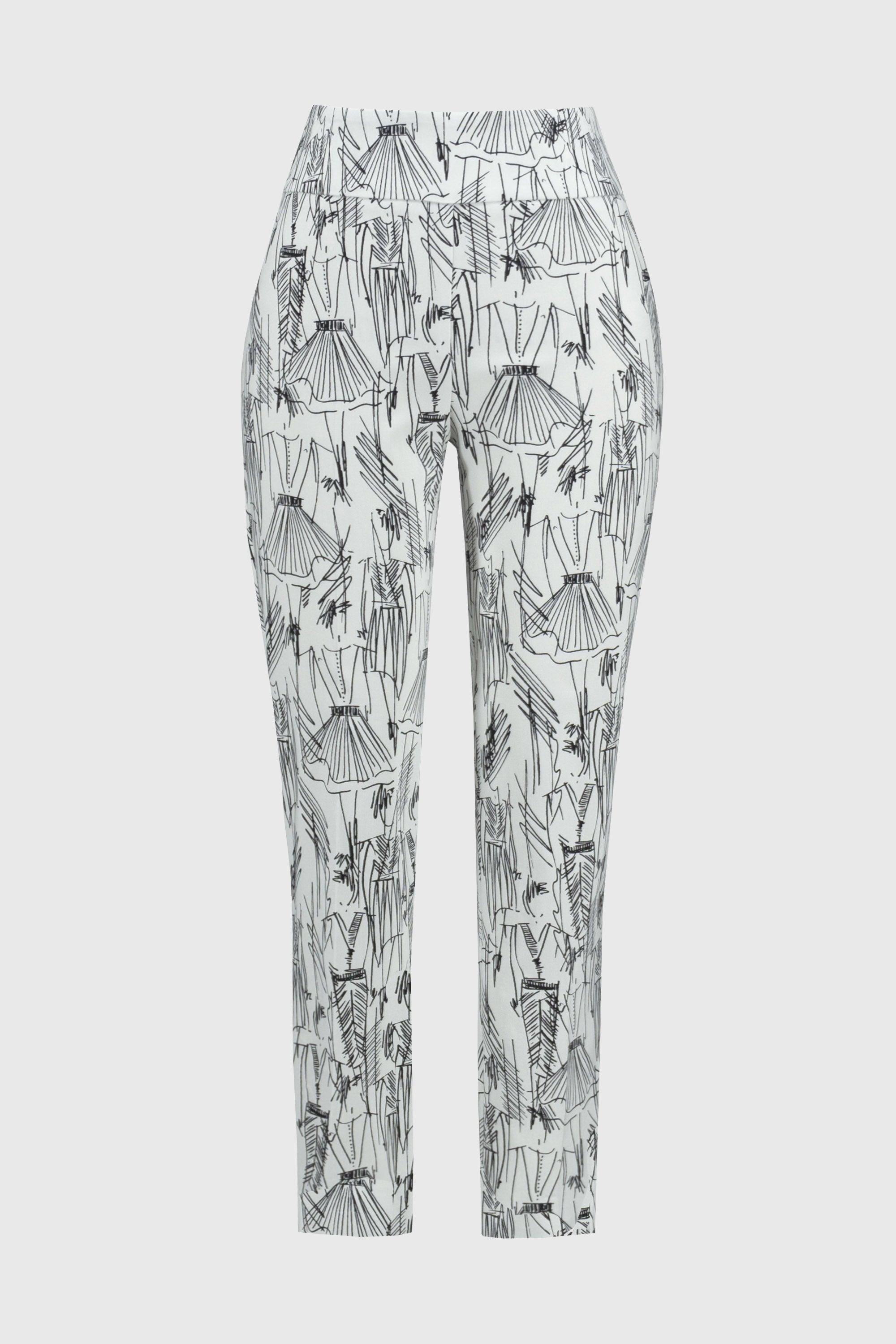 Joseph Ribkoff Millennium Conversational Print Slim Fit Pants 251002