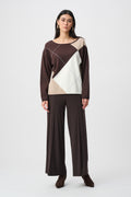 Joseph Ribkoff Silky Knit Pull-On Wide Leg Pants 251017F26