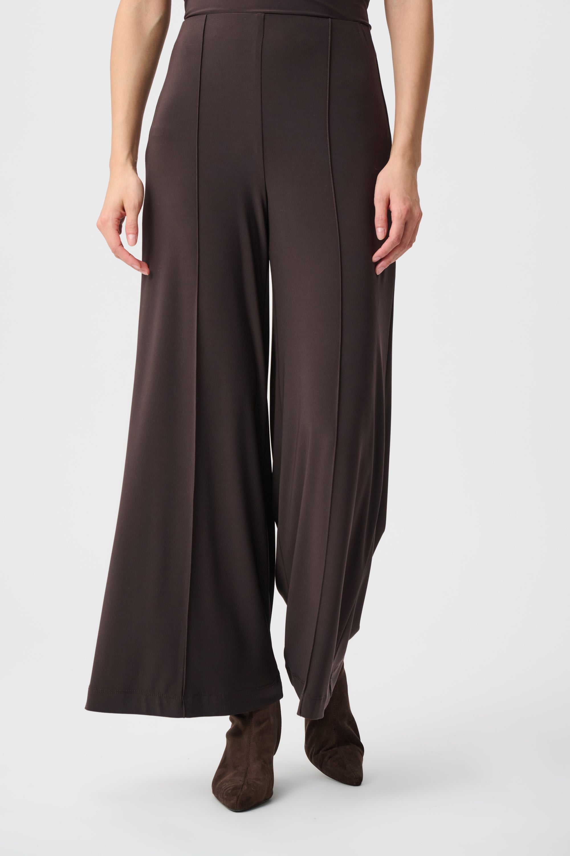 Joseph Ribkoff Silky Knit Pull-On Wide Leg Pants 251017F26