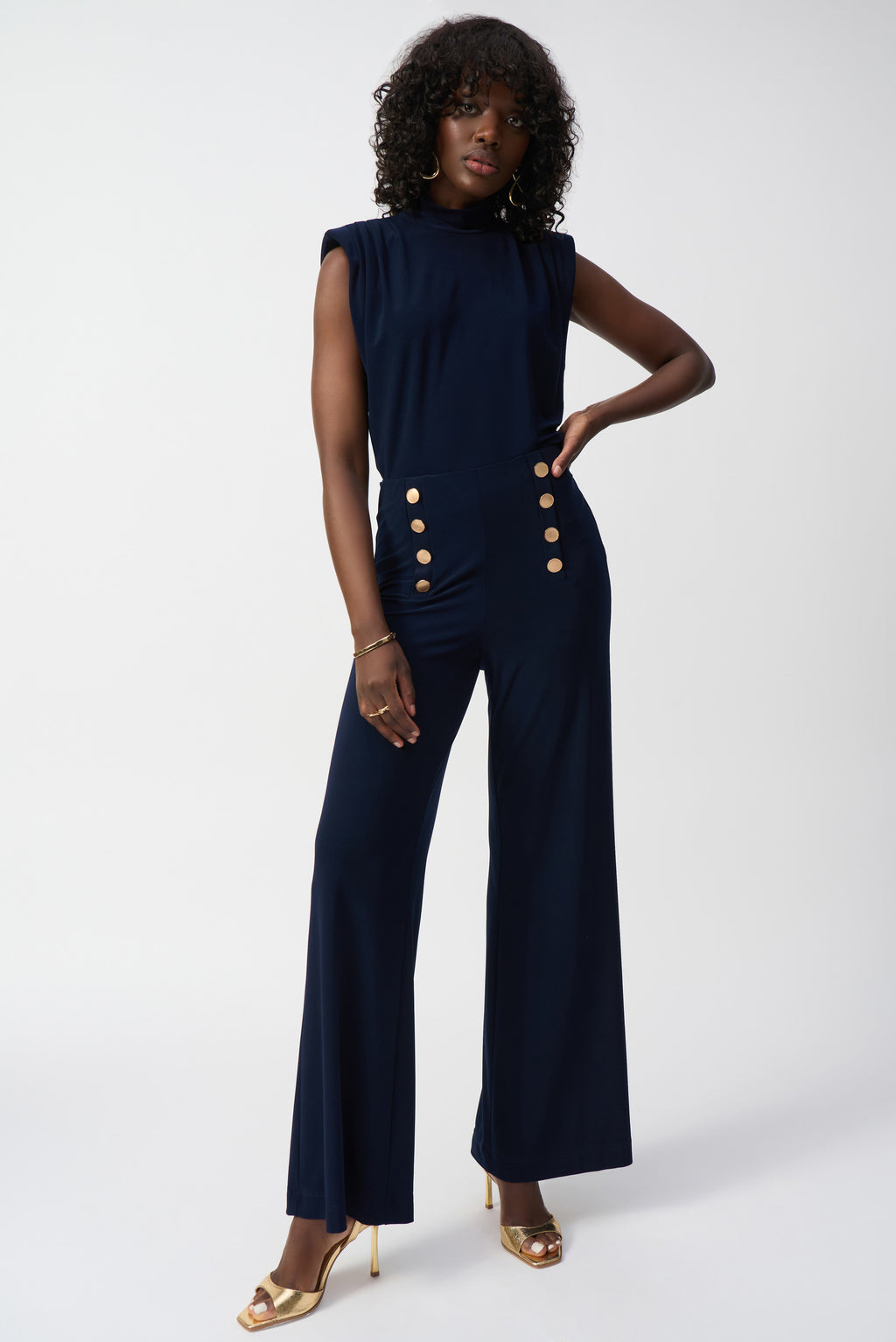 Joseph Ribkoff Silky Knit Wide-Leg Pull-On Pants 251028
