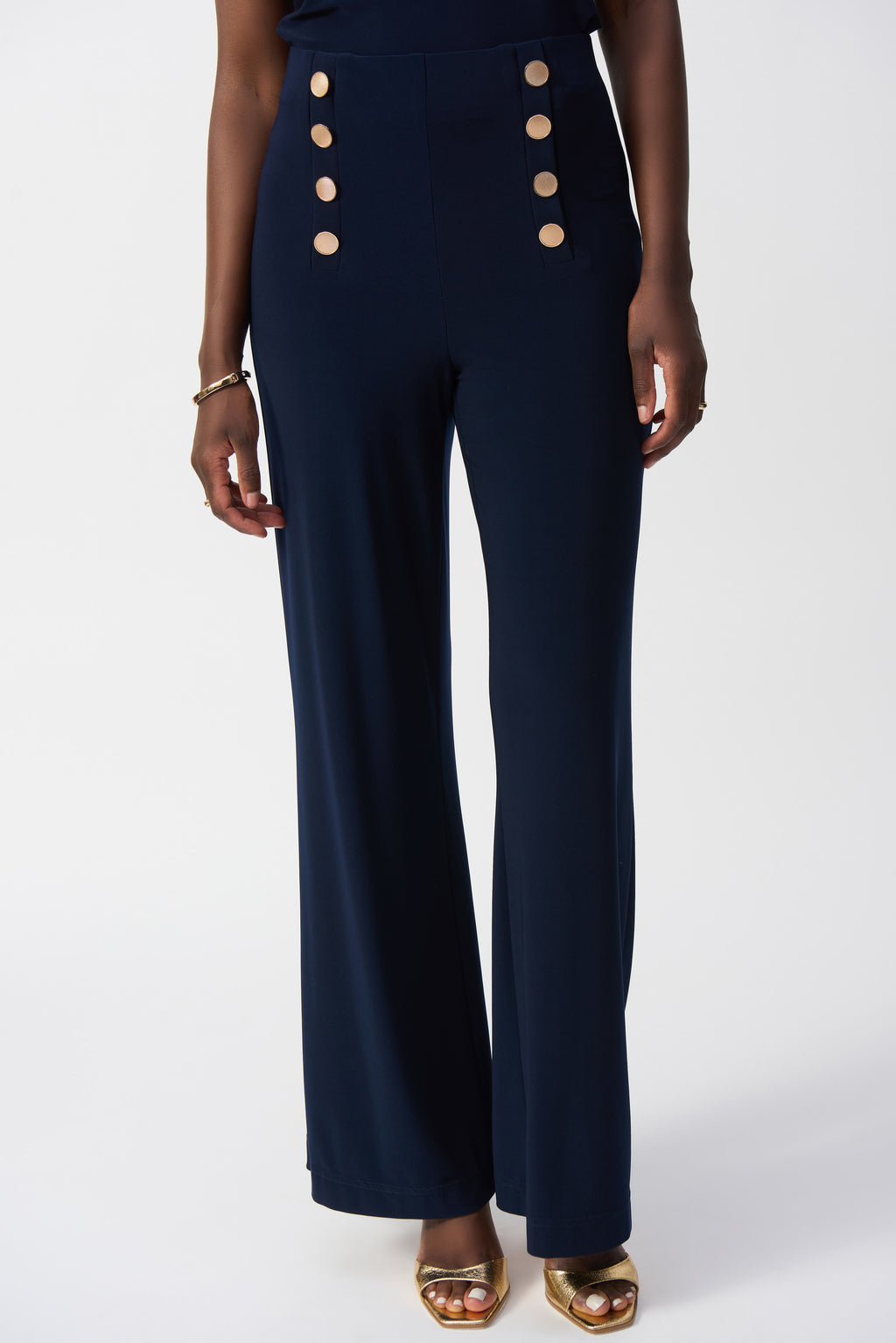 Joseph Ribkoff Silky Knit Wide-Leg Pull-On Pants 251028