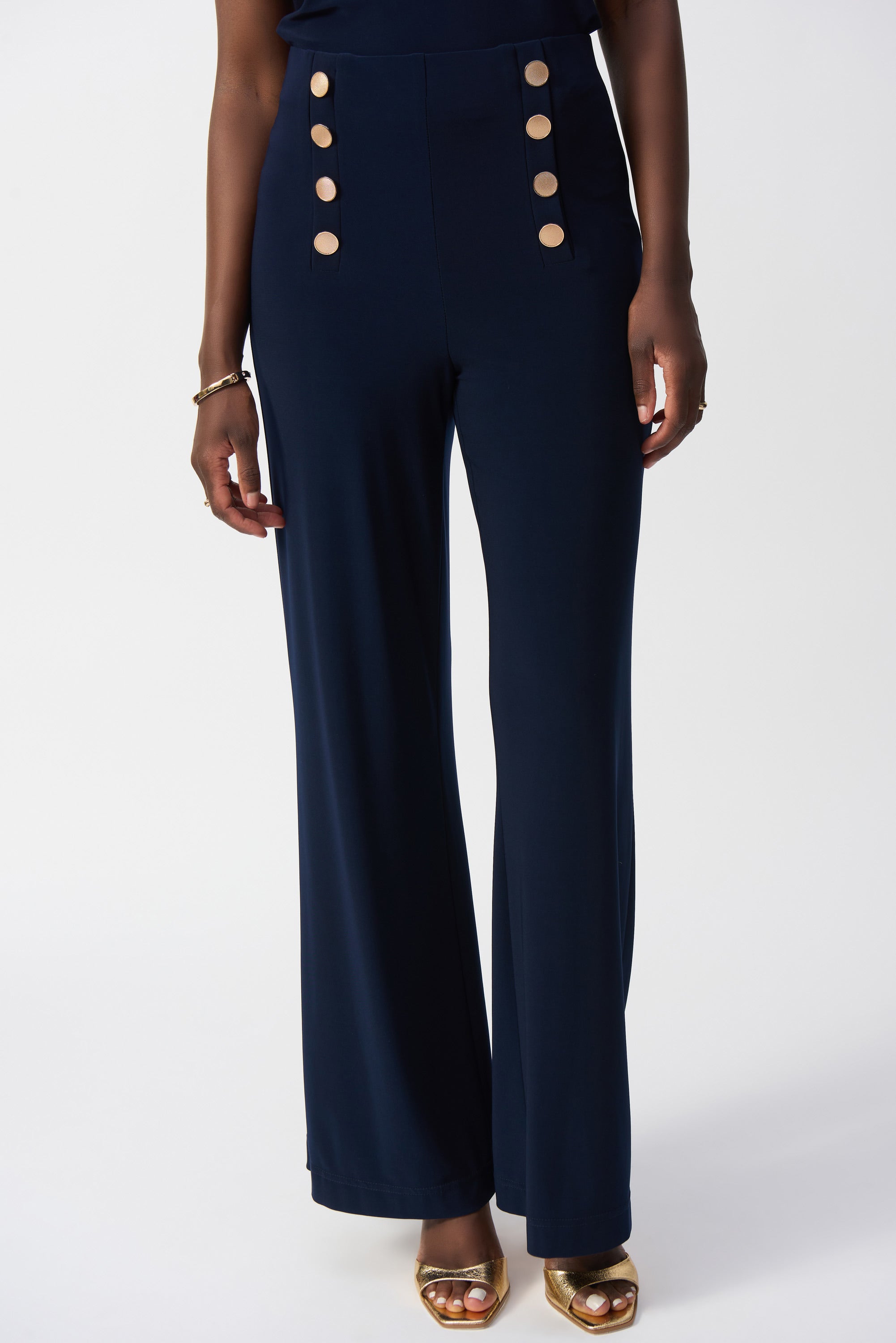 Joseph Ribkoff Silky Knit Wide-Leg Pull-On Pants 251028
