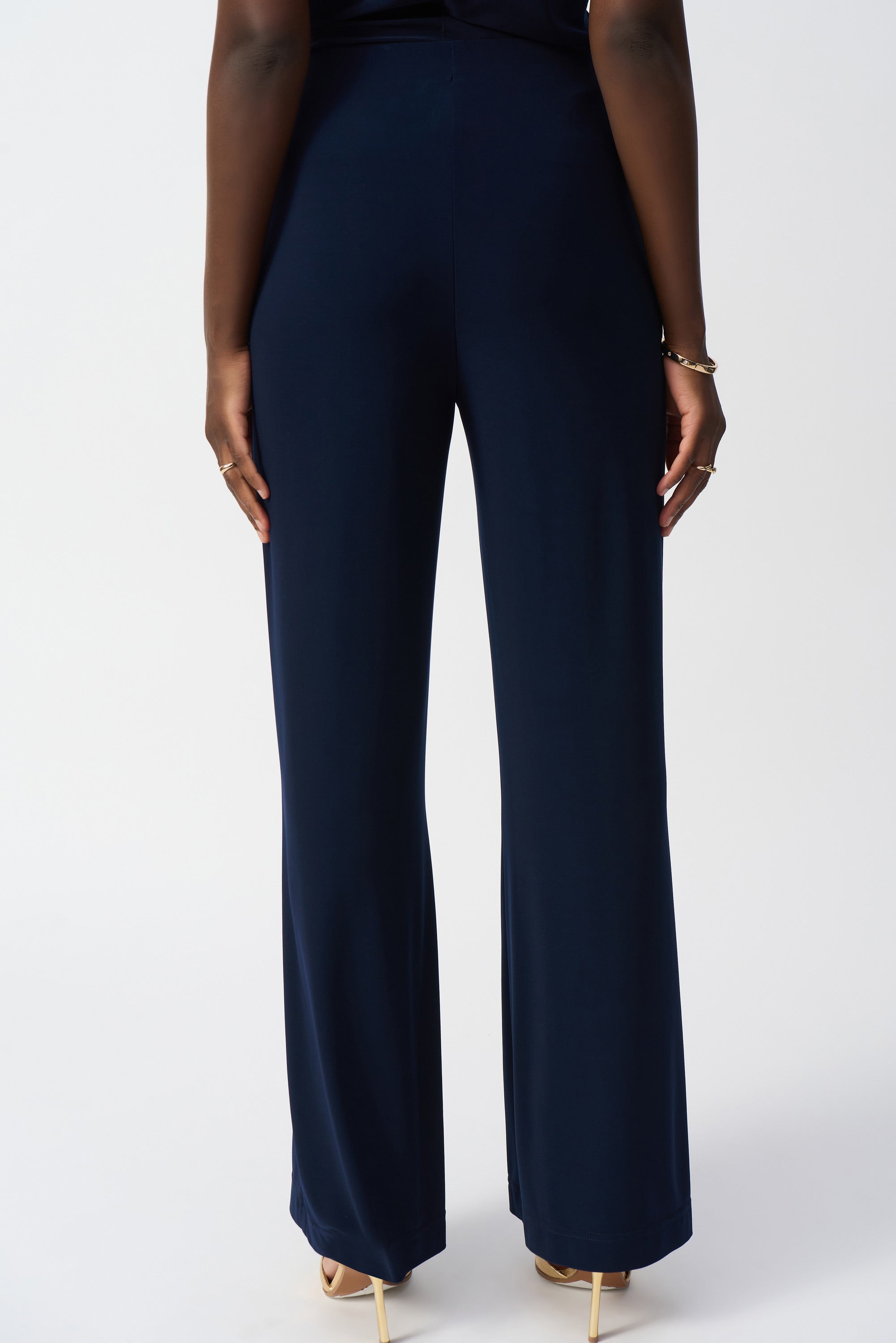 Joseph Ribkoff Silky Knit Wide-Leg Pull-On Pants 251028