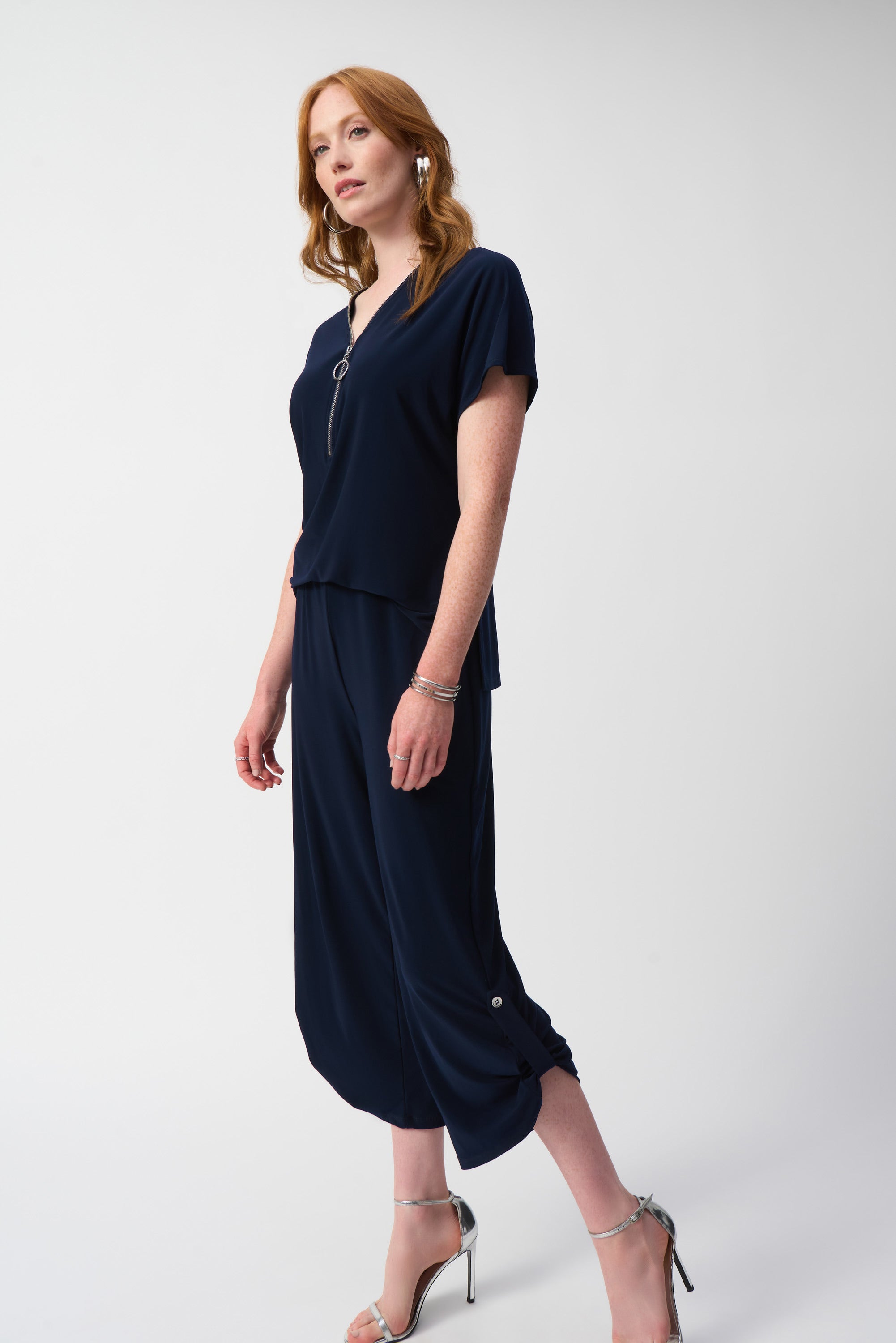 Joseph Ribkoff Silky Knit Culotte Jumpsuit 251044