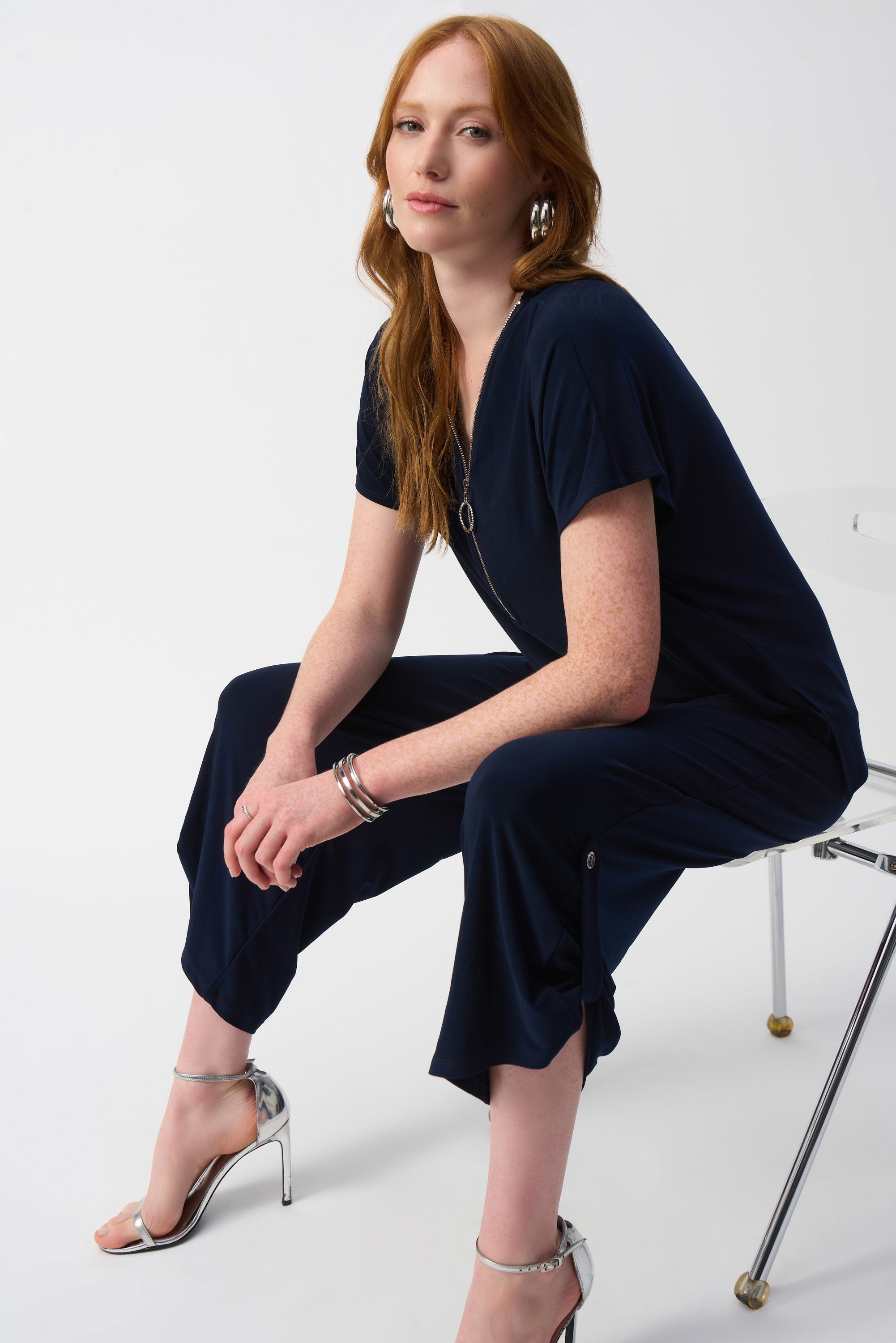 Joseph Ribkoff Silky Knit Culotte Jumpsuit 251044